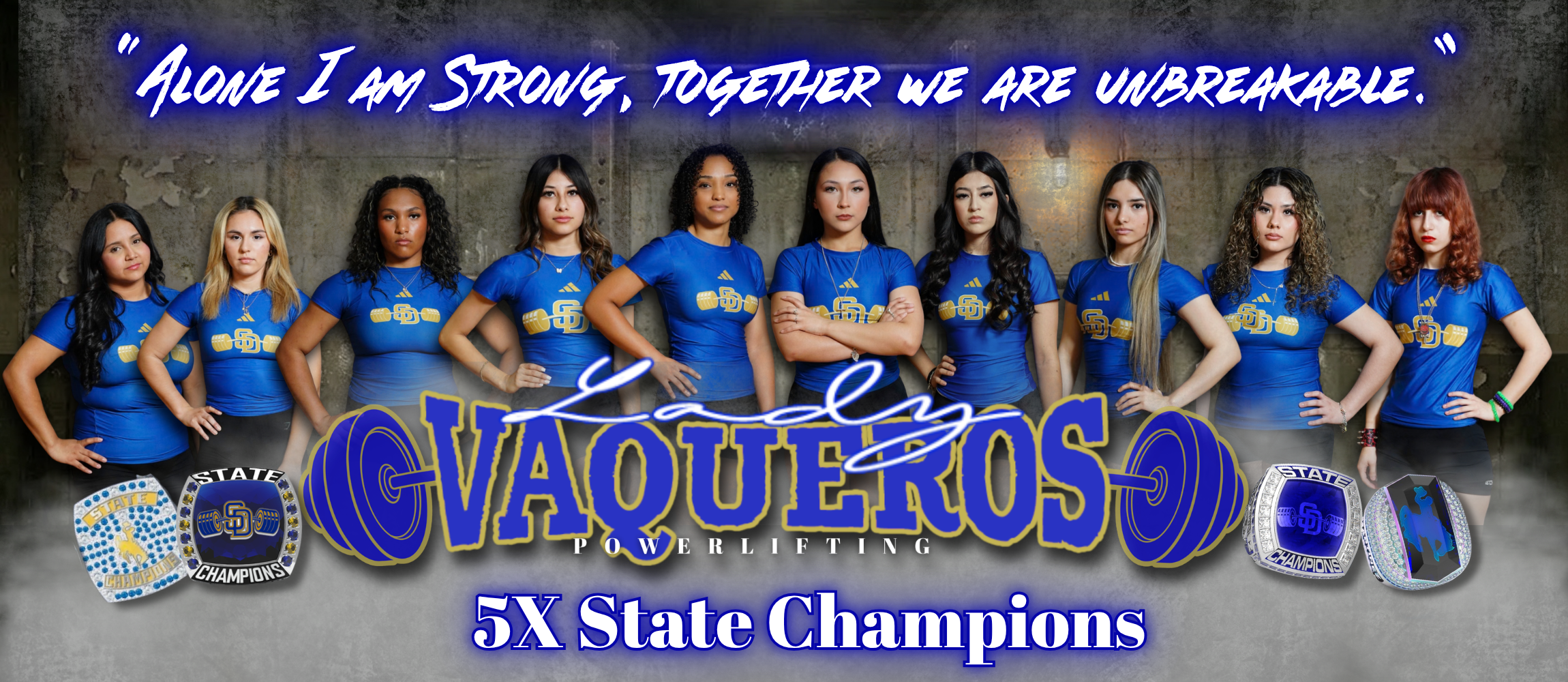Lady Vaquero Powerlifting Team: 4X State Champions