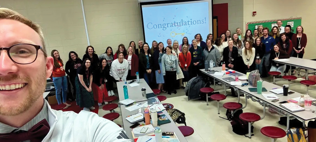 Group of educators after a professional development workshop