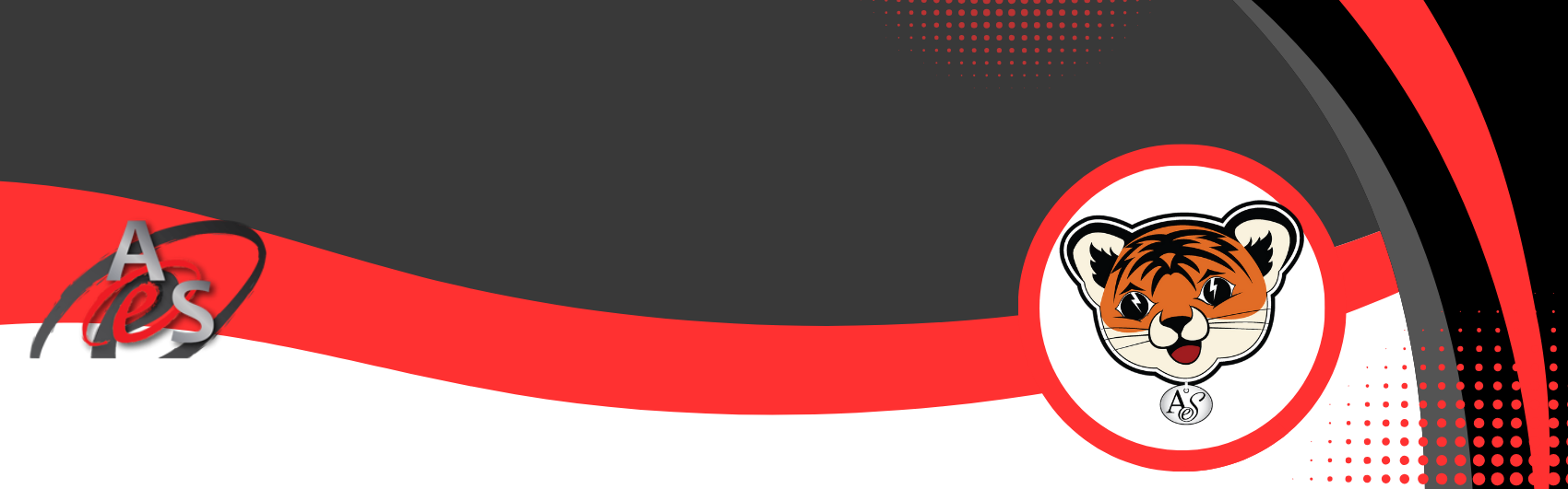 red, black and white banner