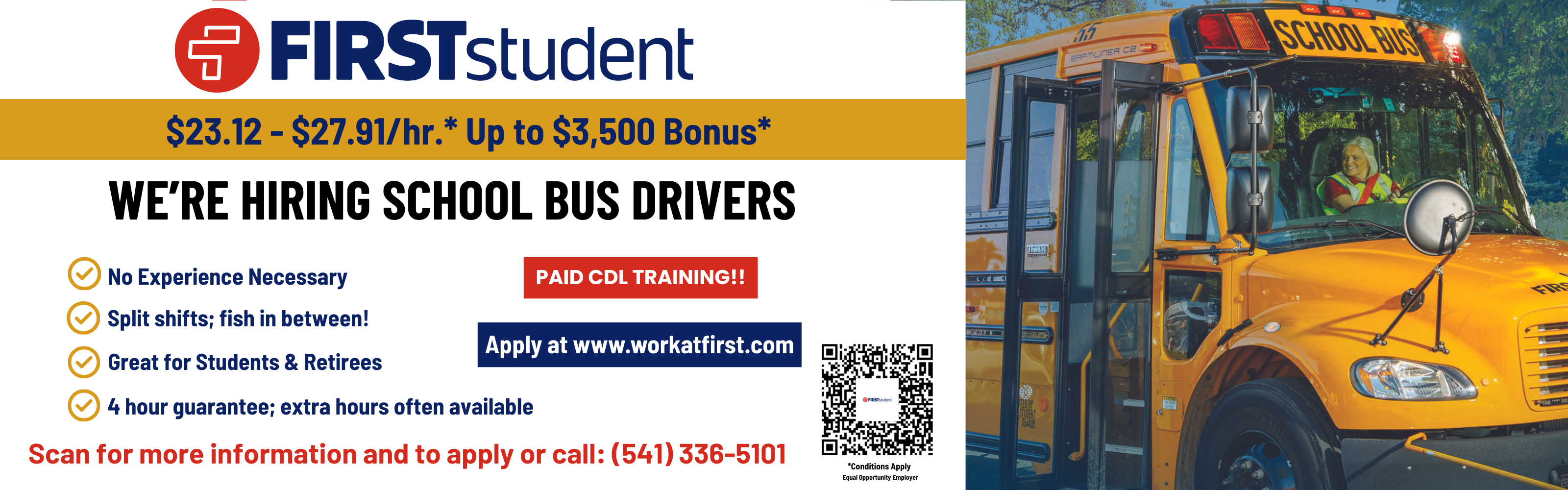 First Student Bus banner