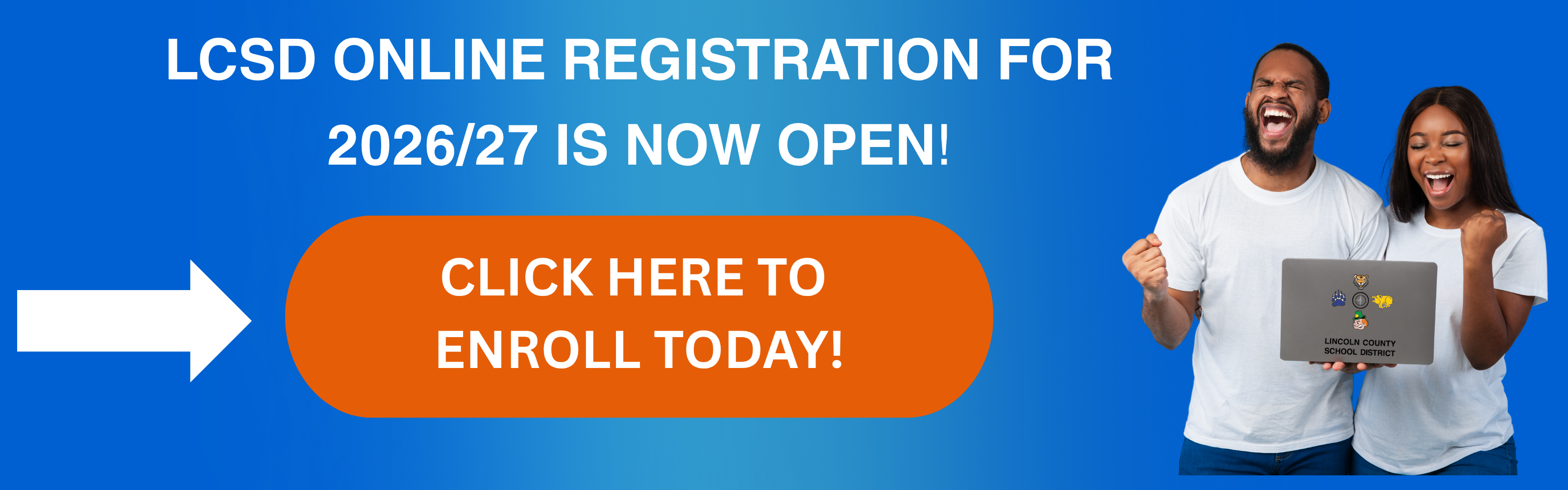 Enrollment now open graphic (no photos or images)