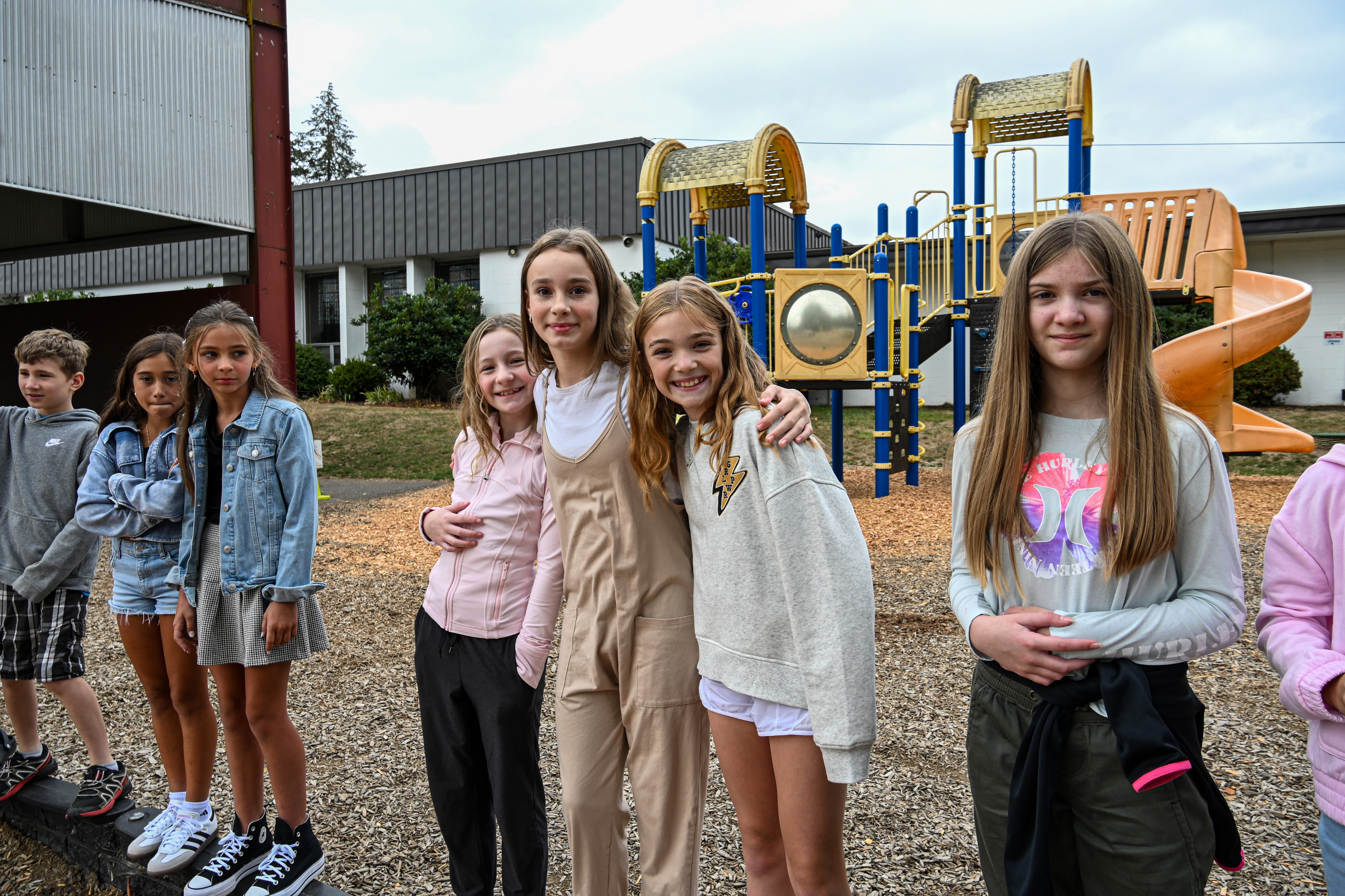 Students on playground