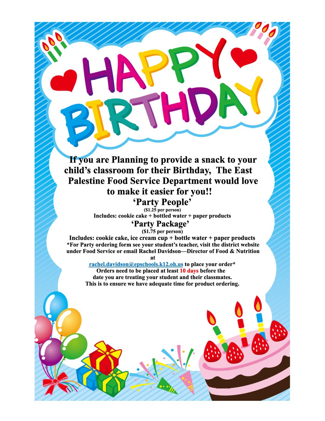 Birthday Party Flyer