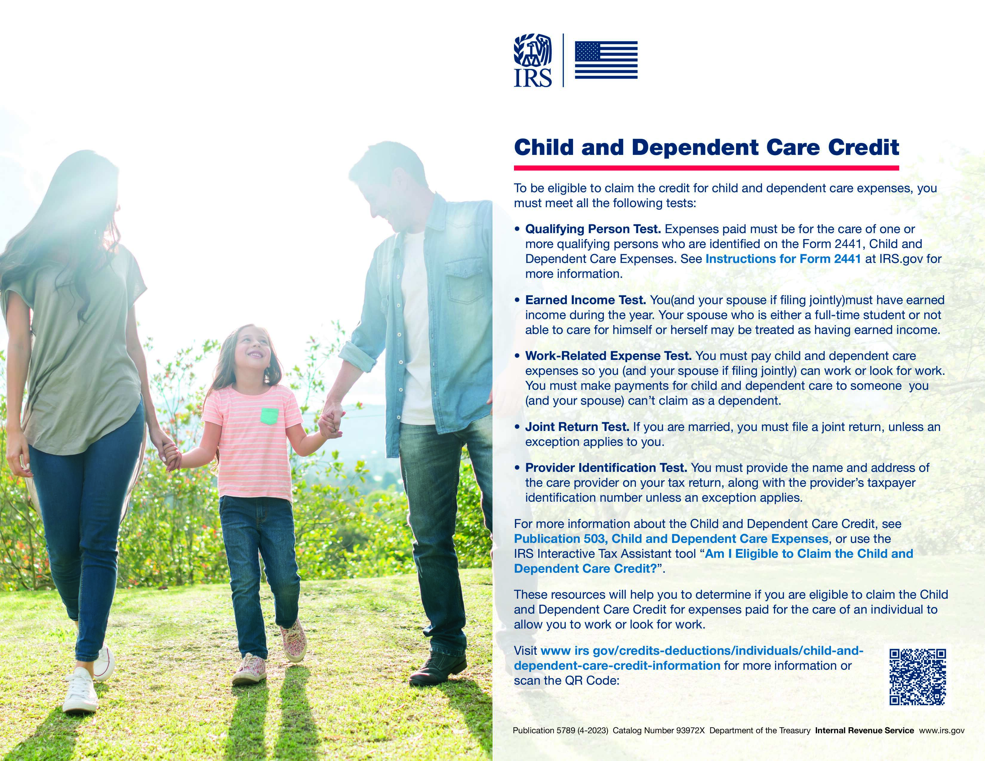 child and Dependent Care credit information