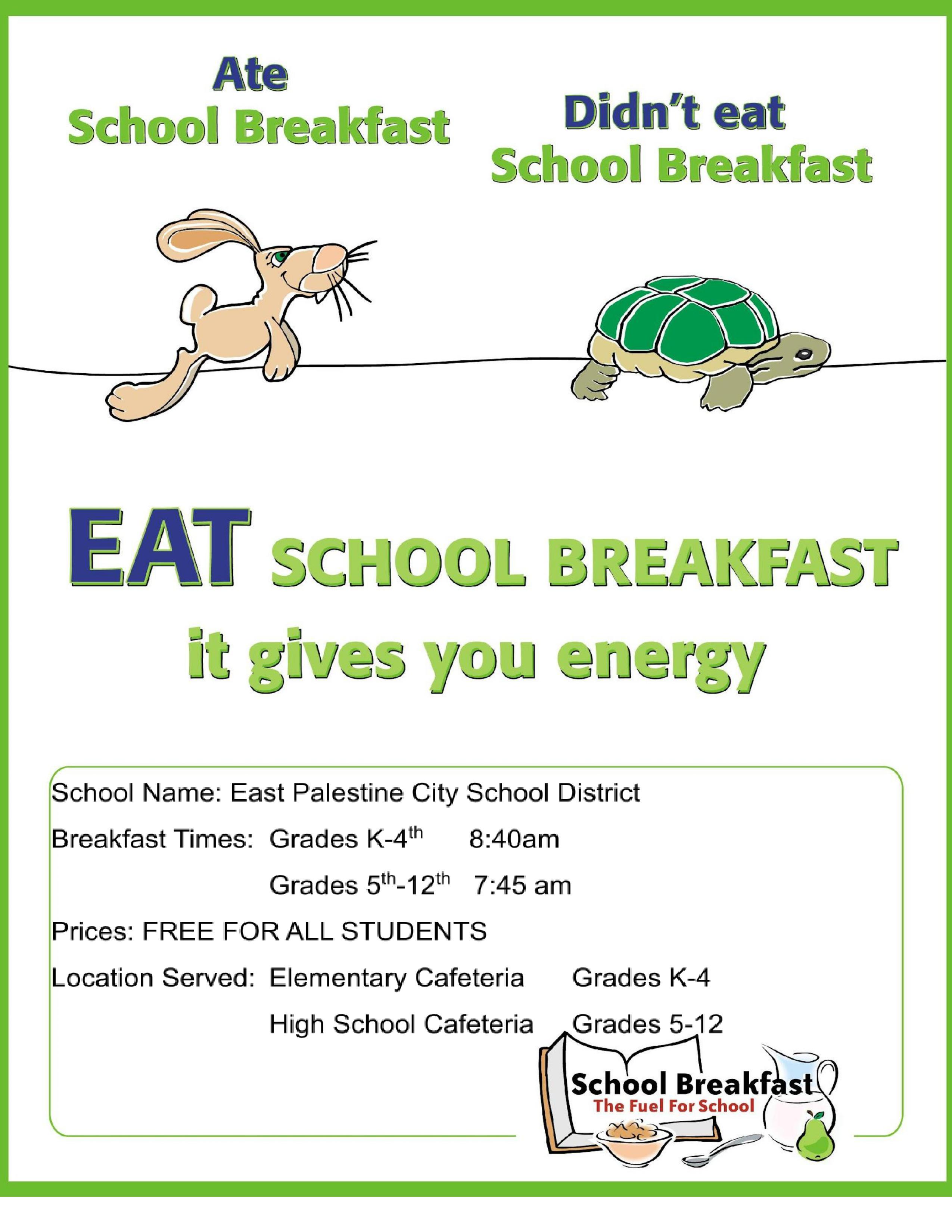 free breakfast flyer