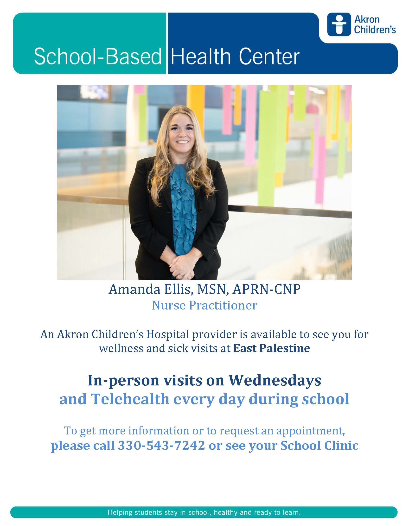 flyer promoting amanda ellis the nurse practitioner