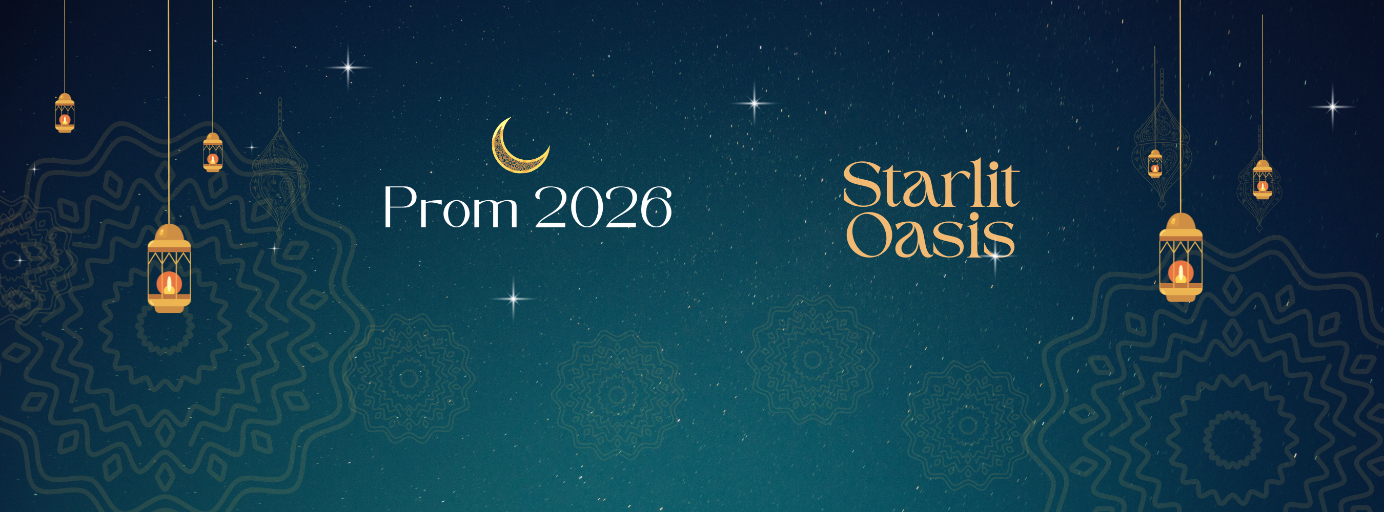 prom banner starlit oasis