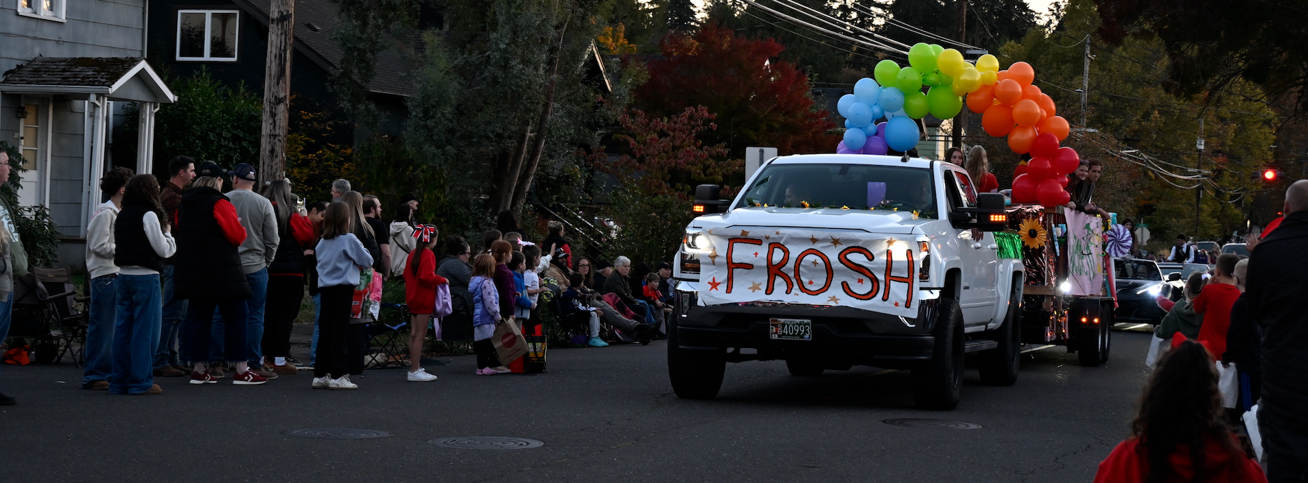 Homecoming Freshman float