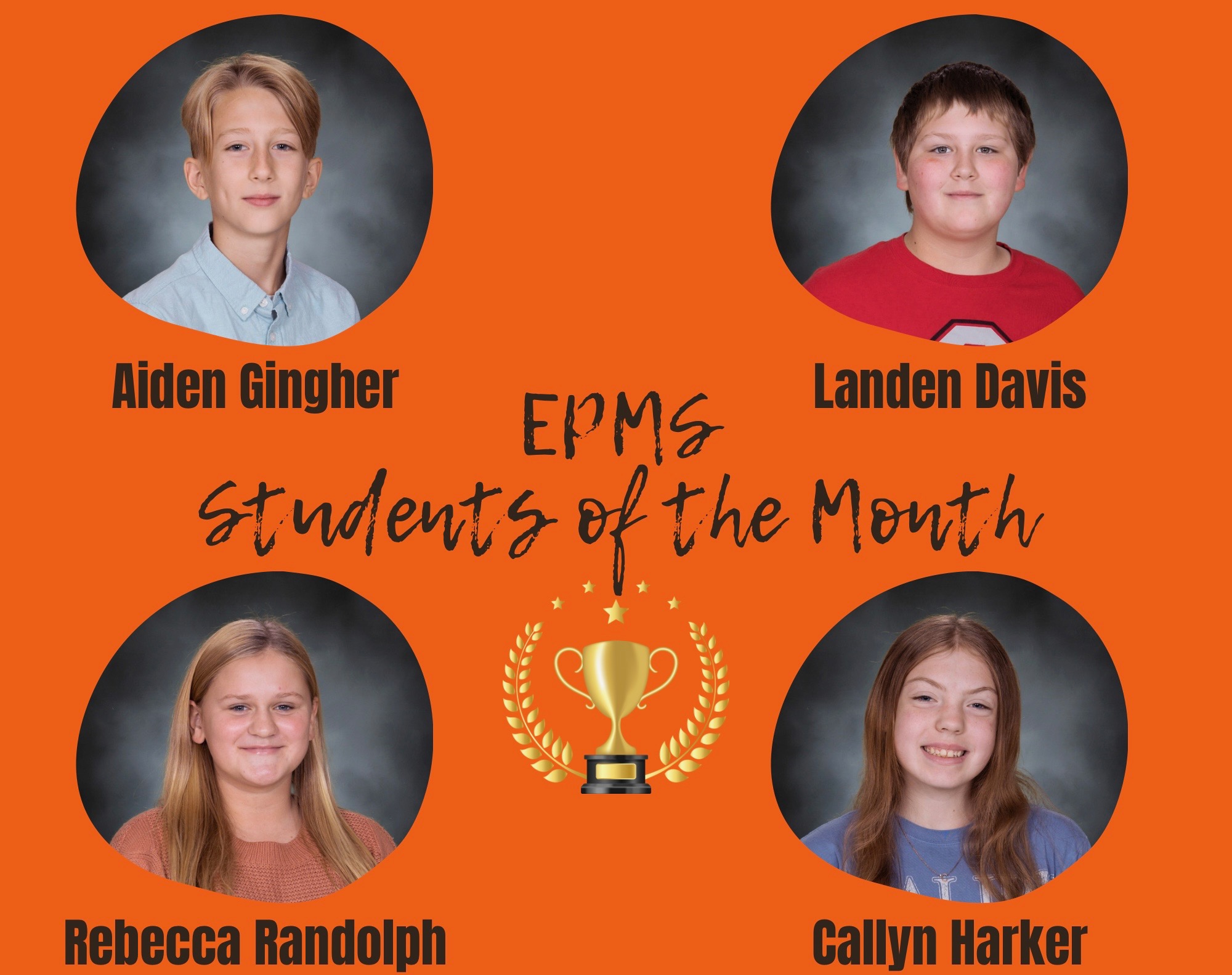 students of the month pictures