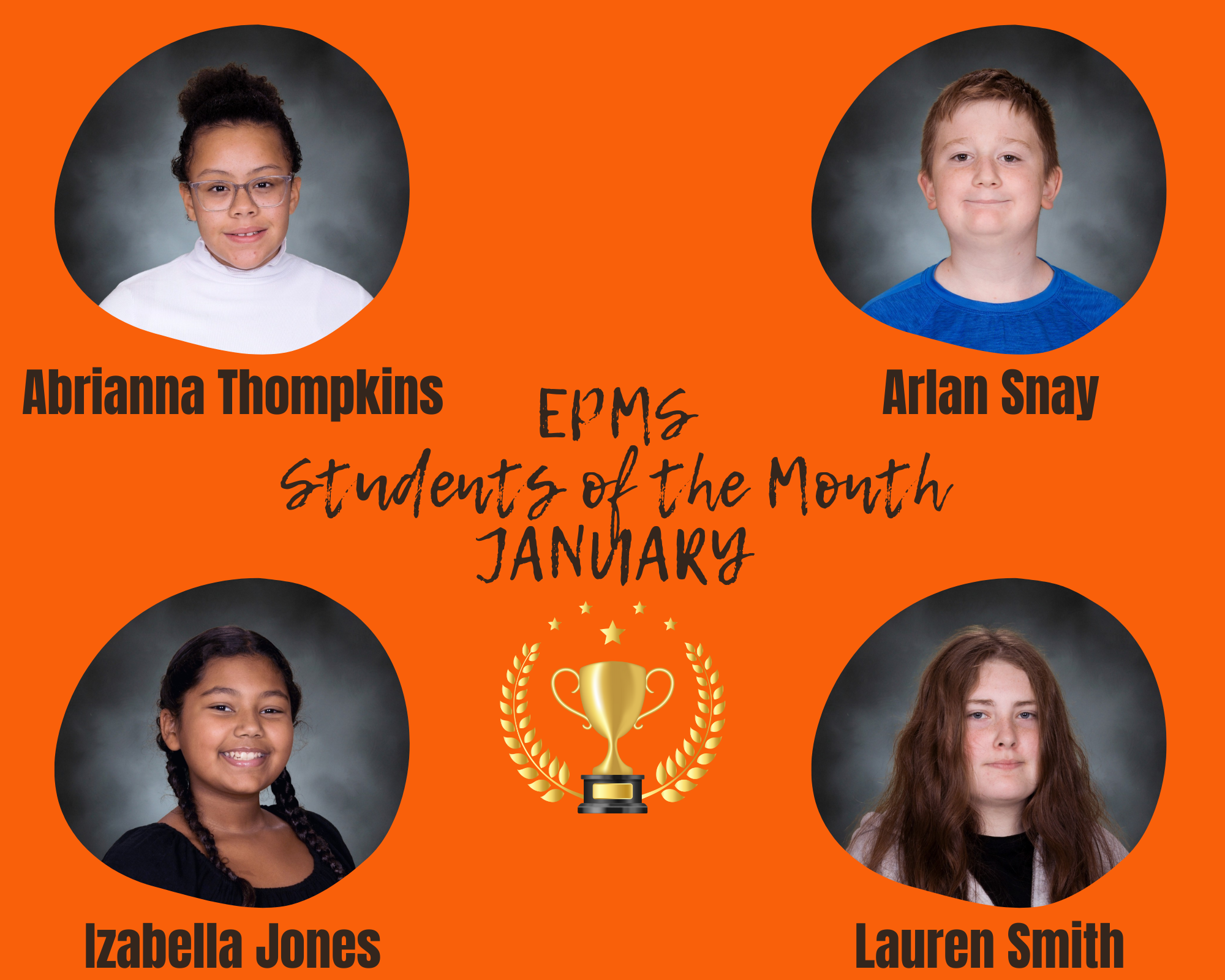 january students of the month