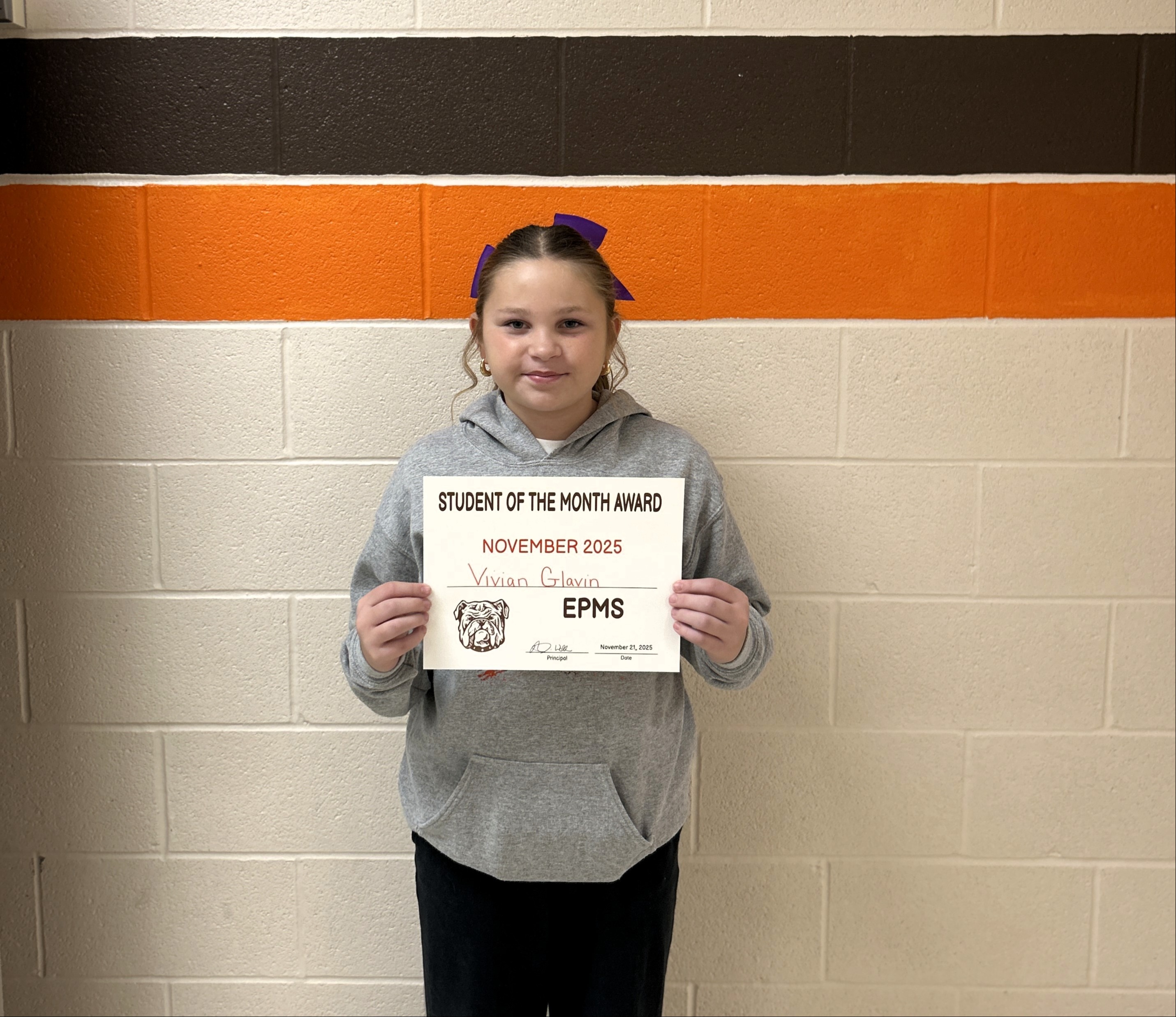 student of the month