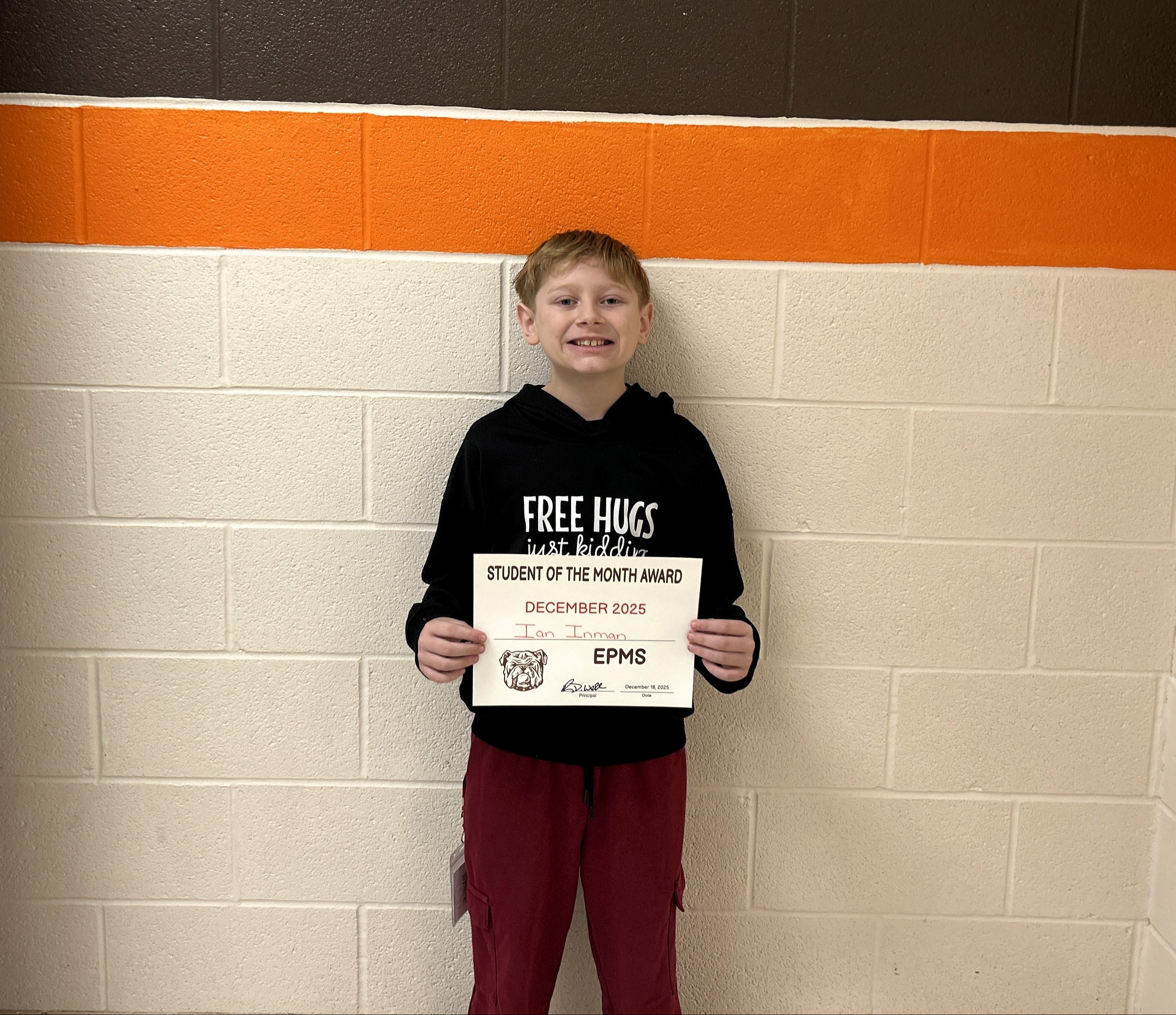 student of the month