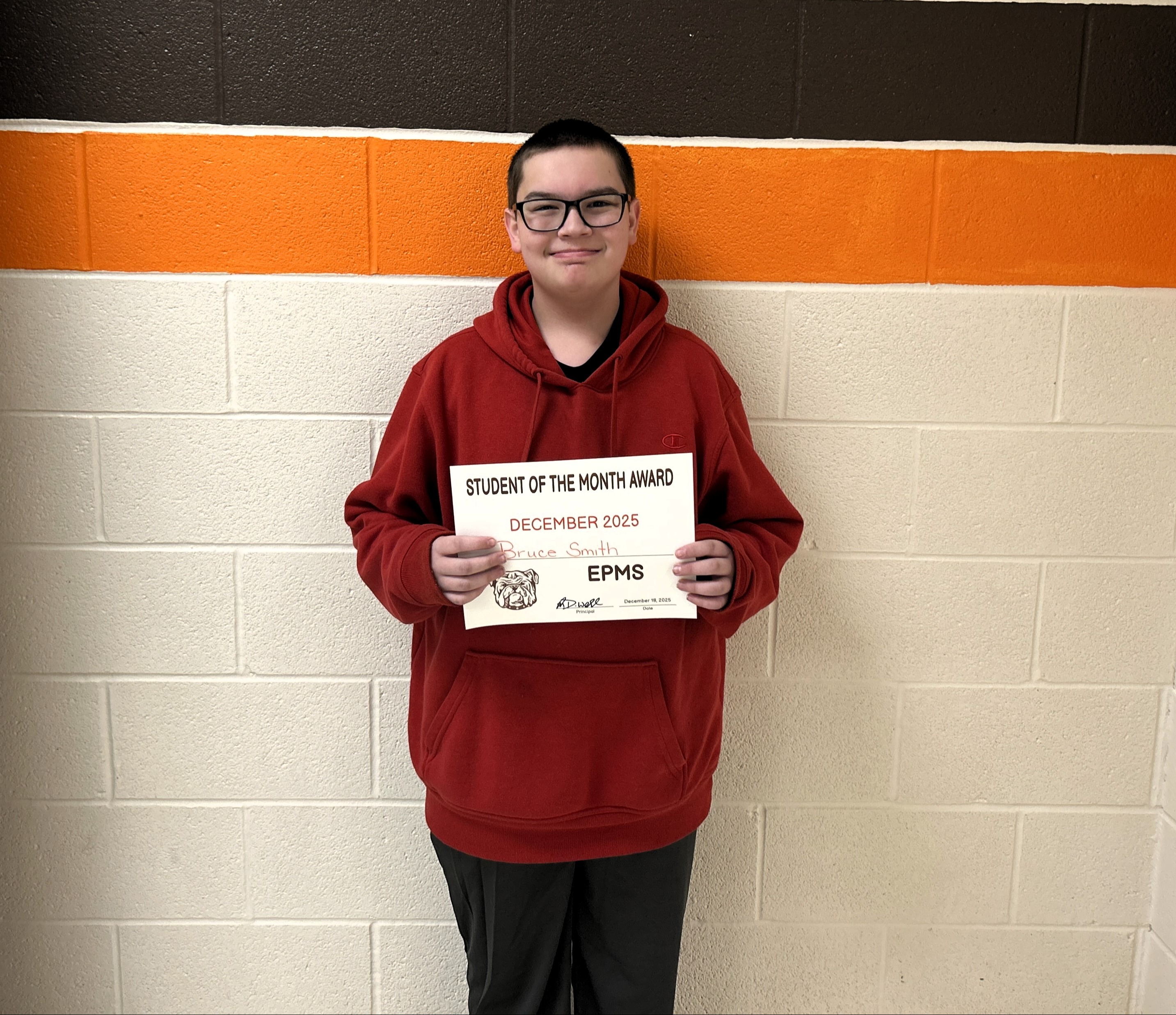 student of the month