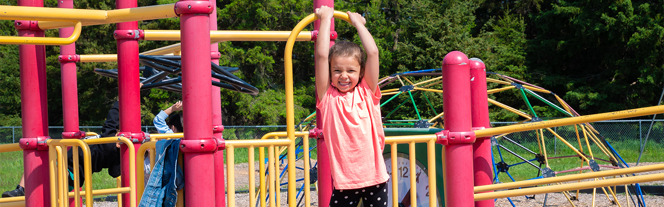 Student on playground 