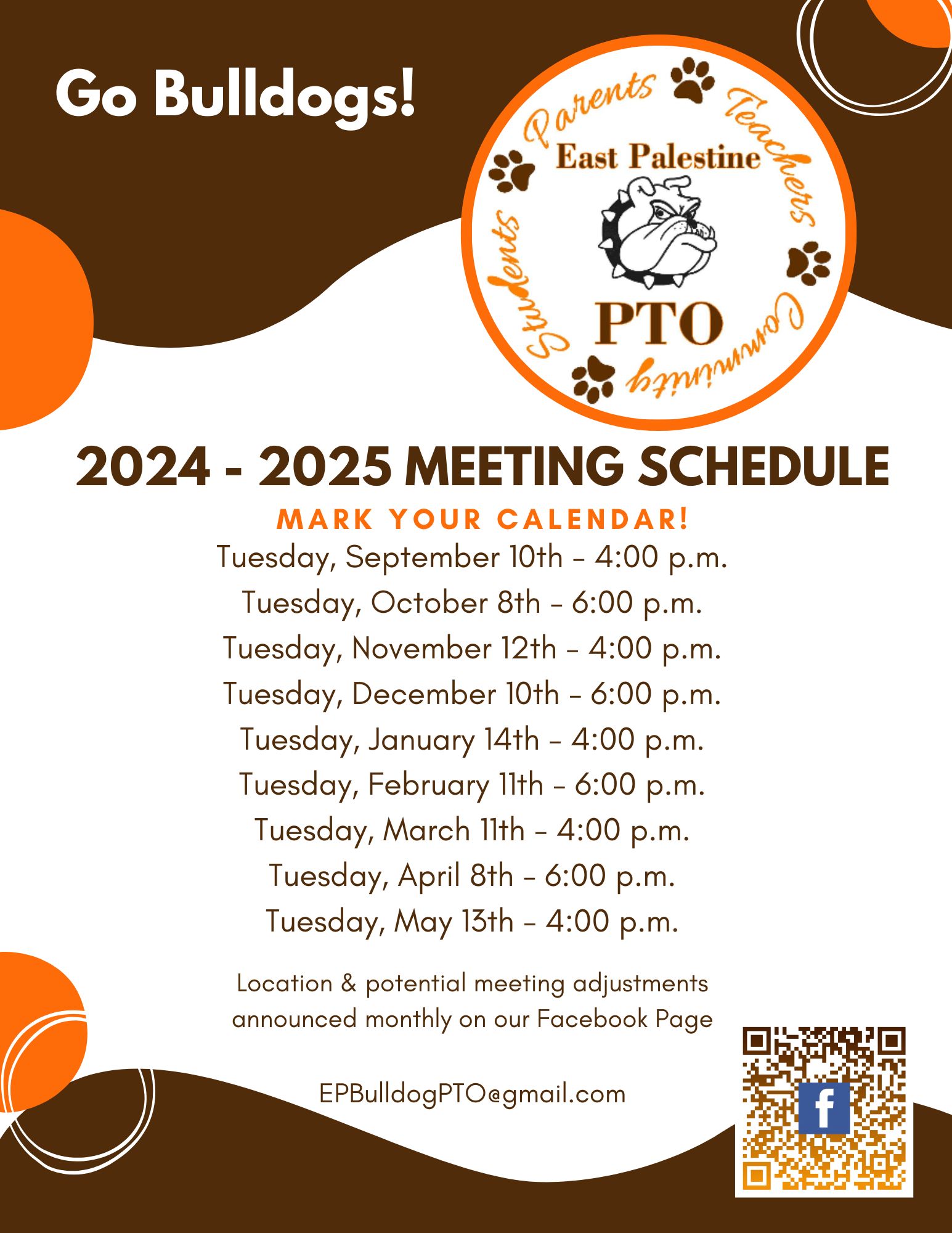 pto meeting schedule