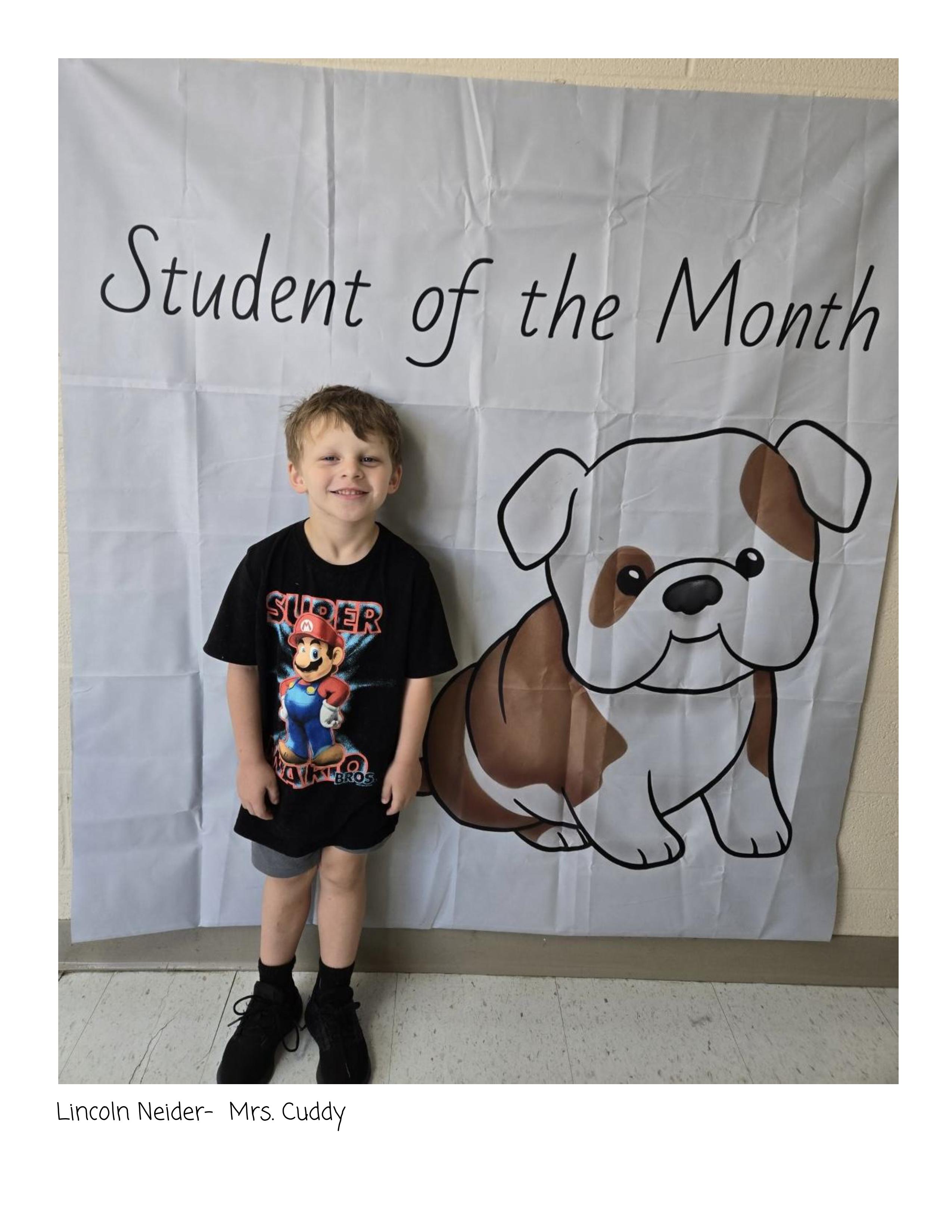 student of the month