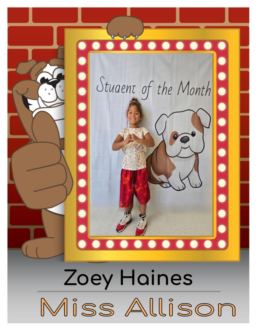 student of the month