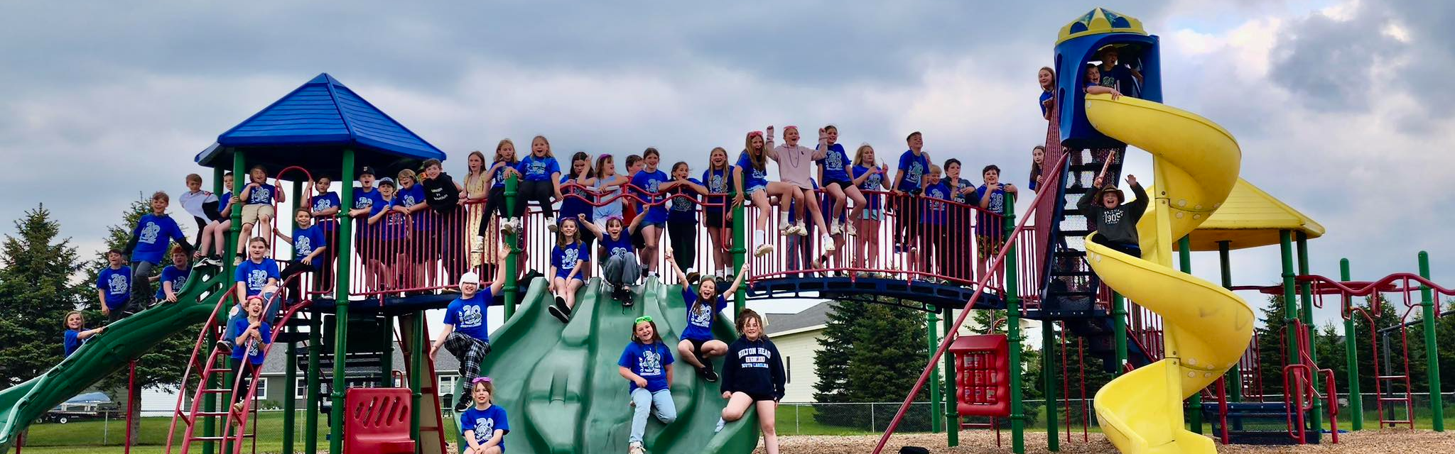 Students on the playground 