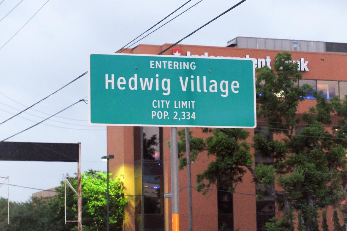 Entering Hedwig Village