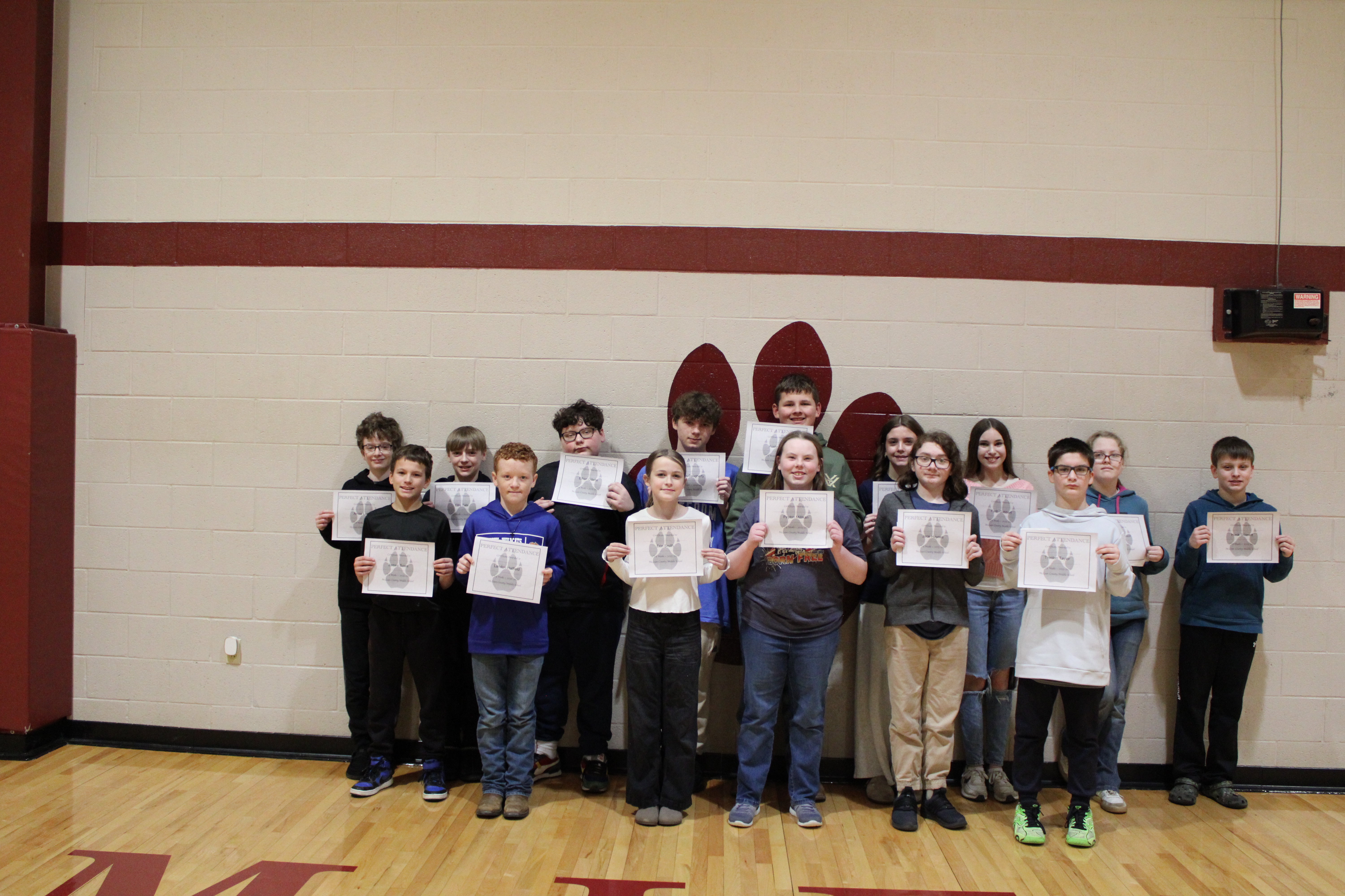 6th Grade Perfect Attendance