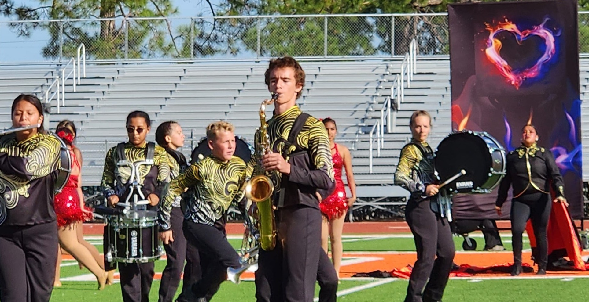 Giddings Mighty Buffalo Band Performs at 2023 Marching Contest