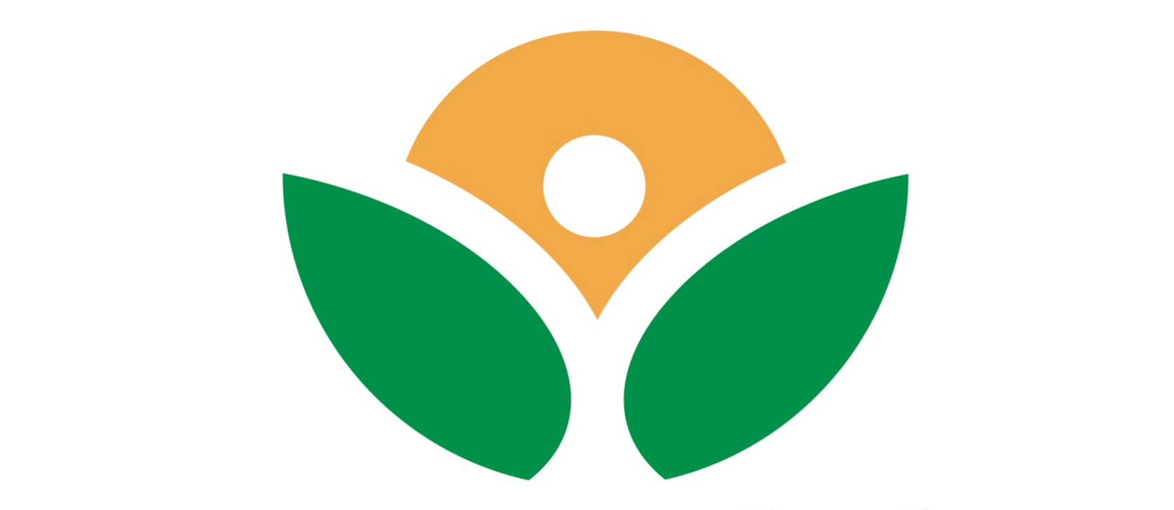 Greendale Global Logo with Orange and Green Flower