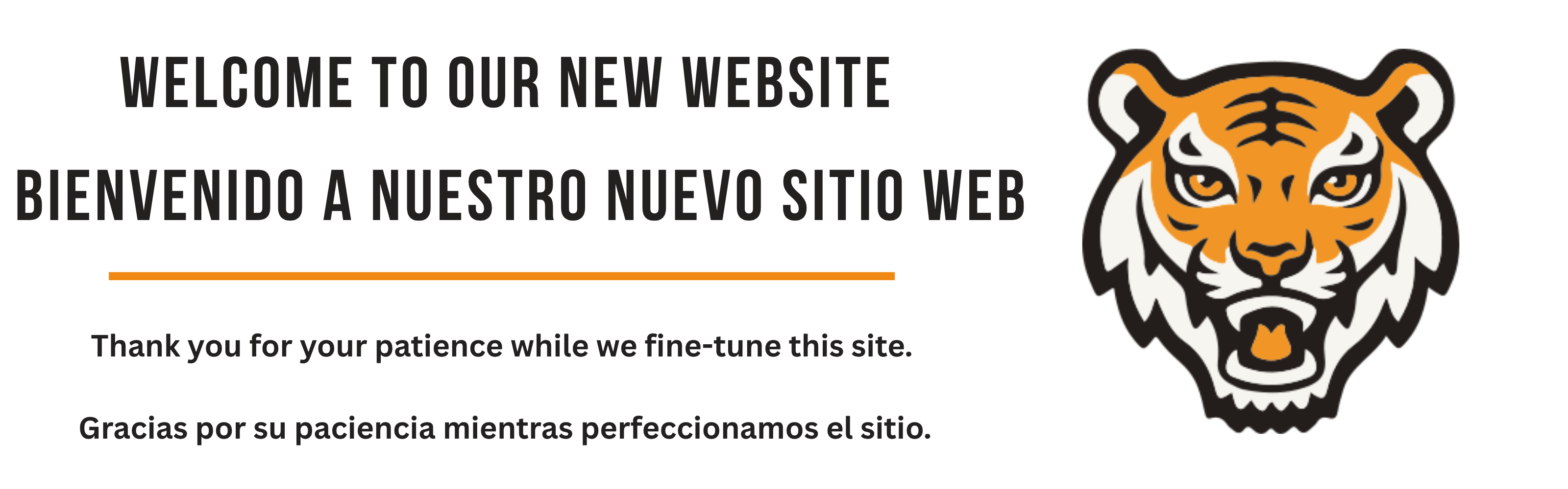 Welcome to our new website graphic