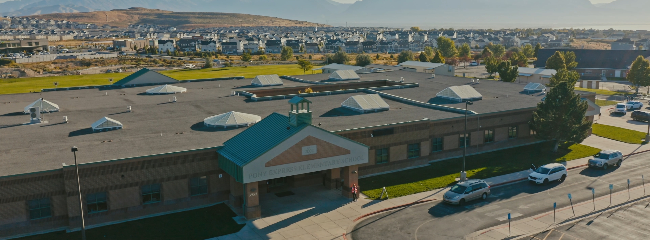 aerial photo of Pony Express Elementary