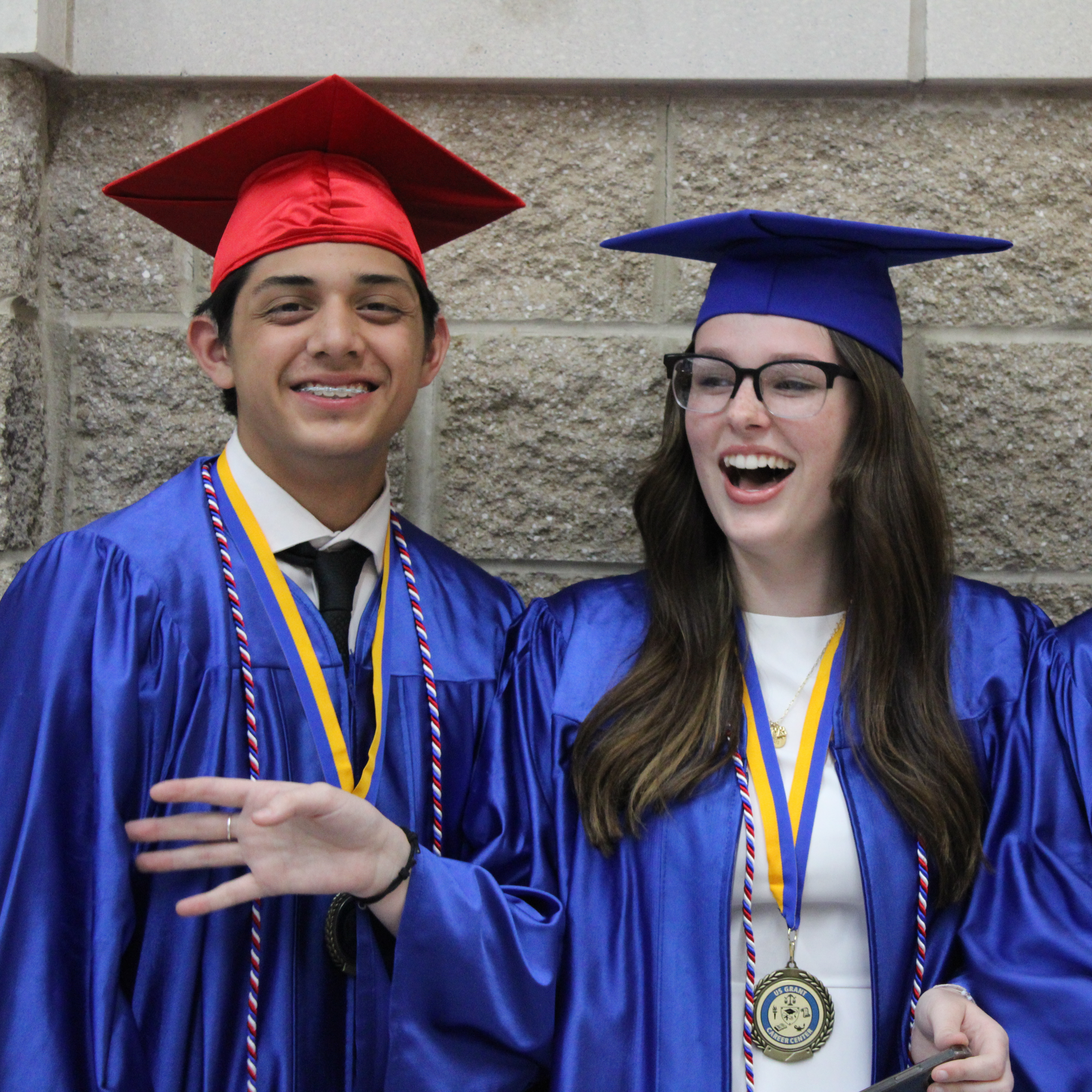 students graduating