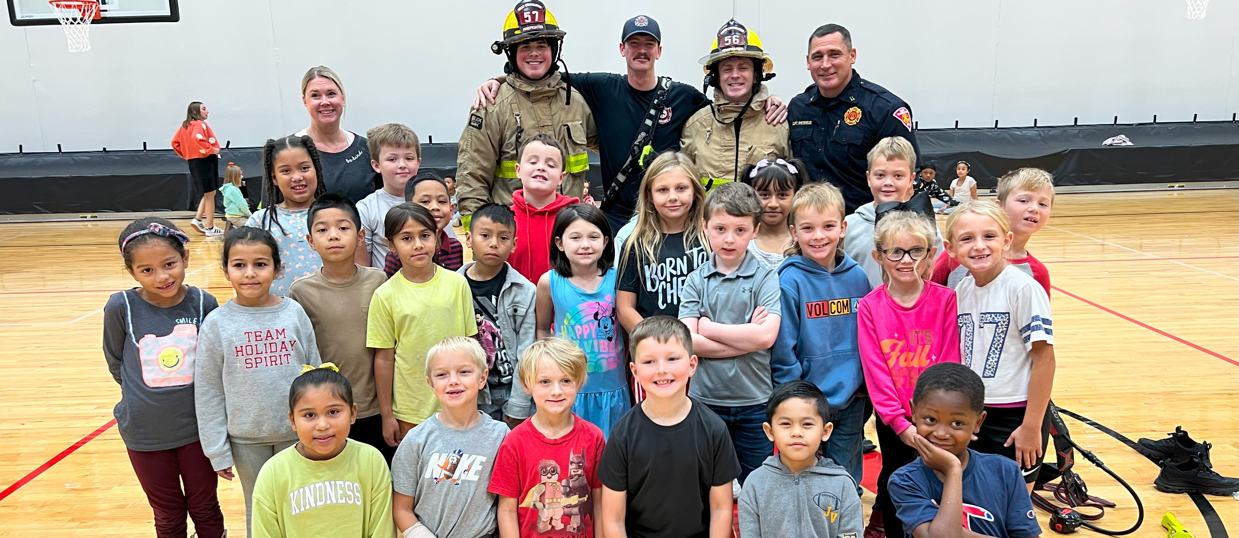 Firefighters with Kids