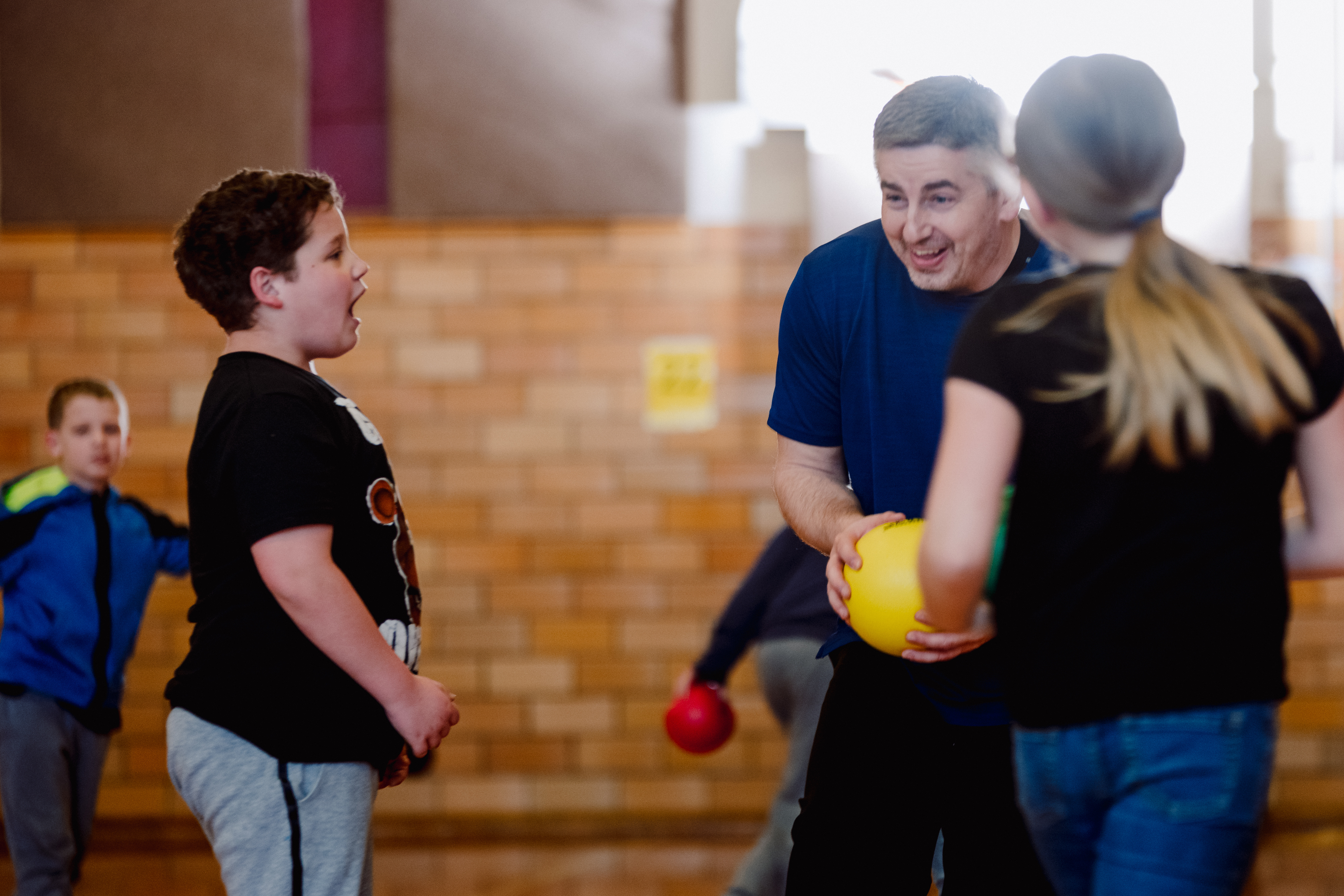 Student and Staff Member Interacting