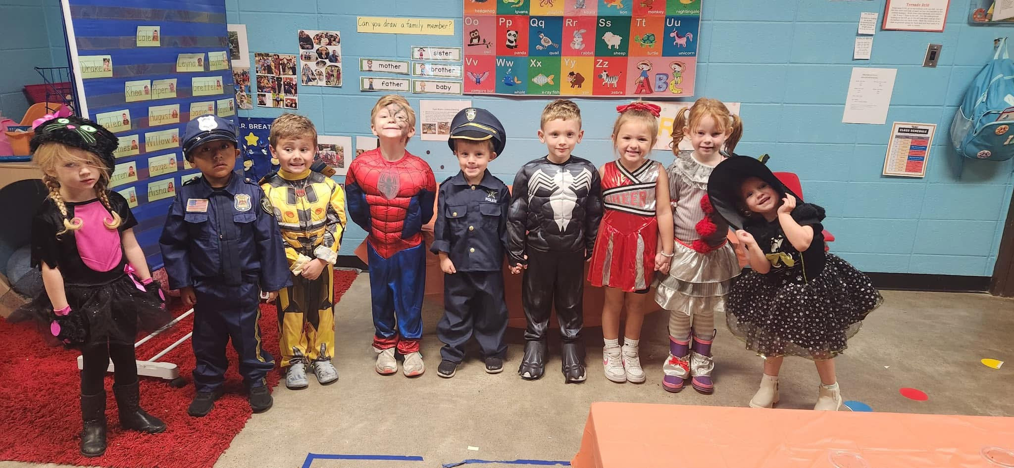 Students dressed up.