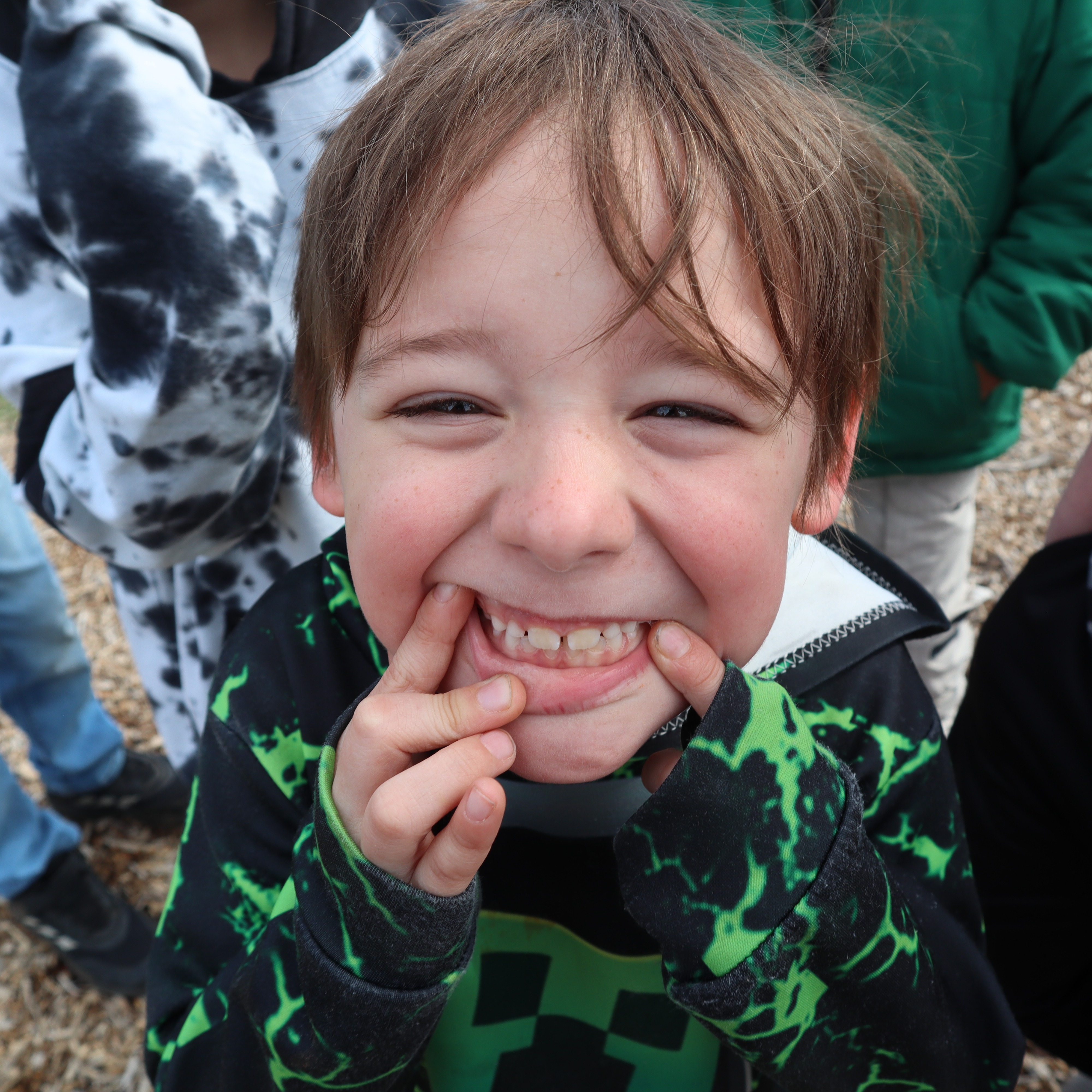 Image of Creekside student showing teeth