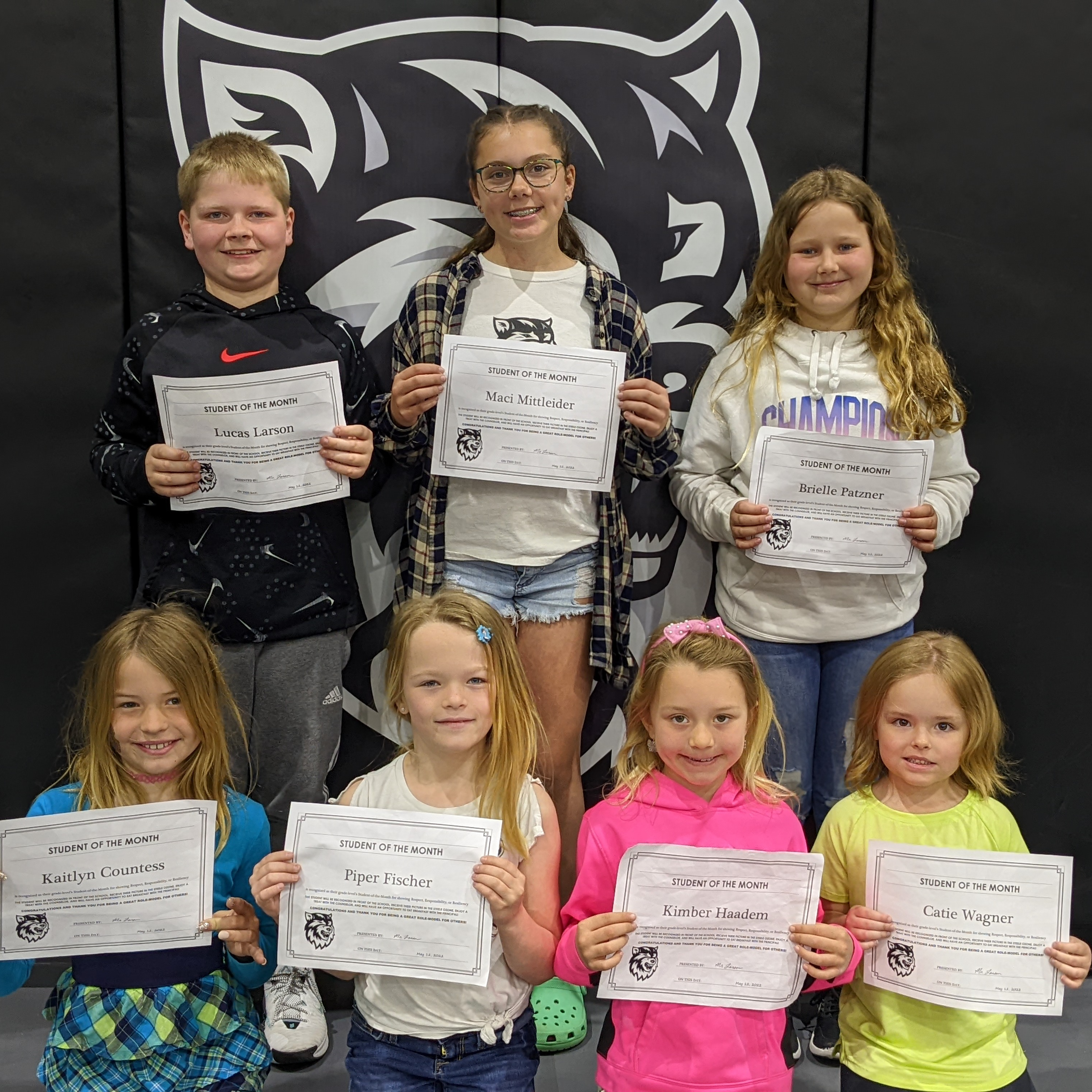 Elementary May Wolves of the Month