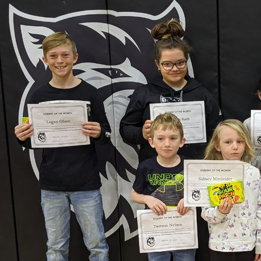 March Elementary Wolves of the Month