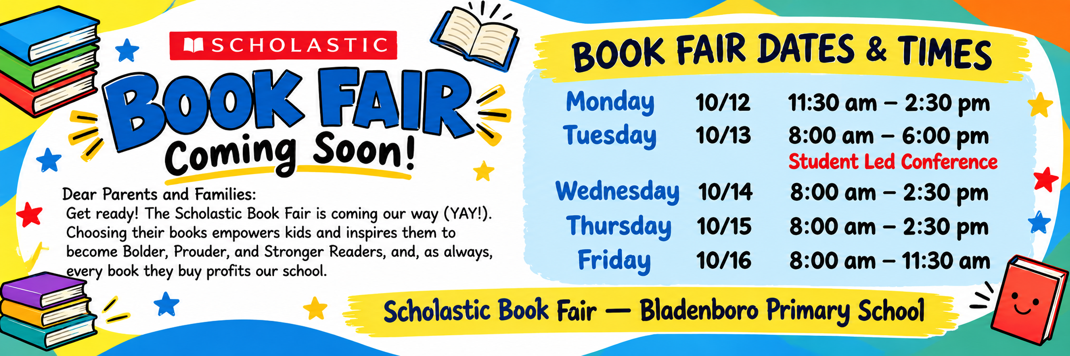 time for the book fair!