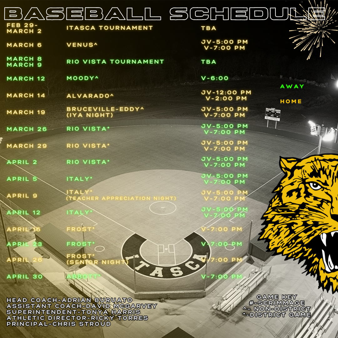 Baseball Schedule 2024