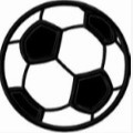 White and black soccer ball