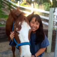 Megi Asano with horse