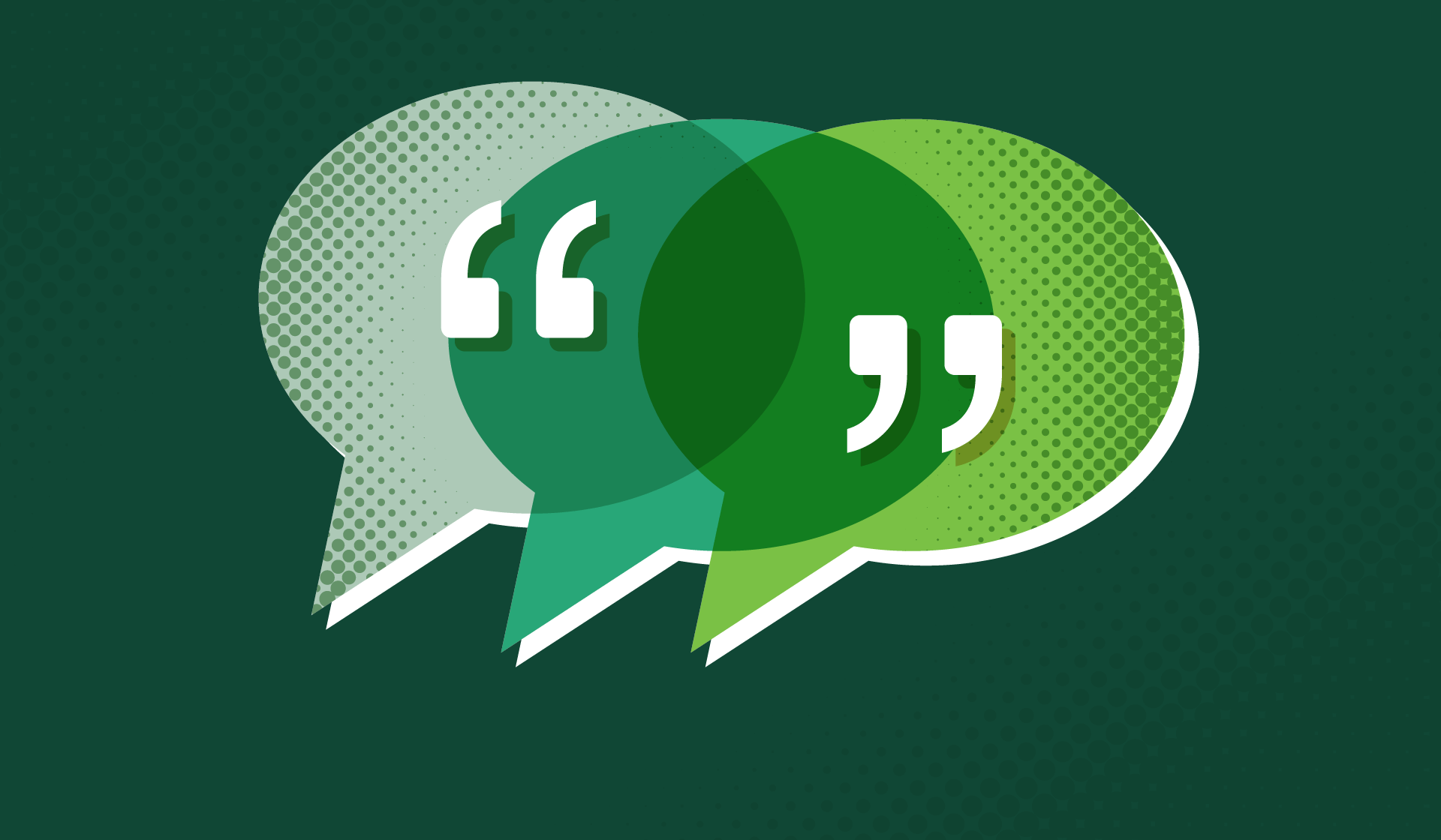 Illustration of speech bubbles