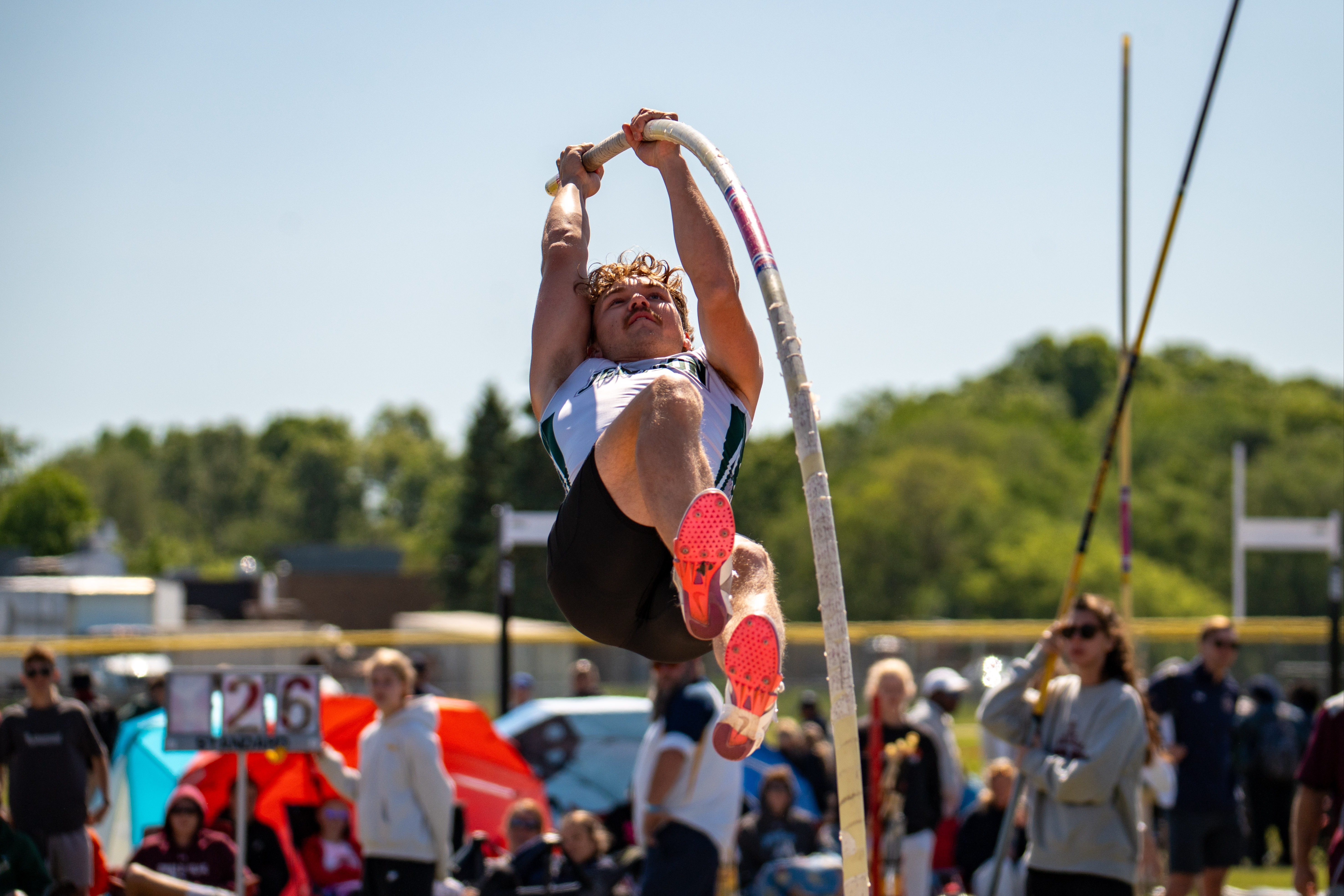 Pole vaulter competing