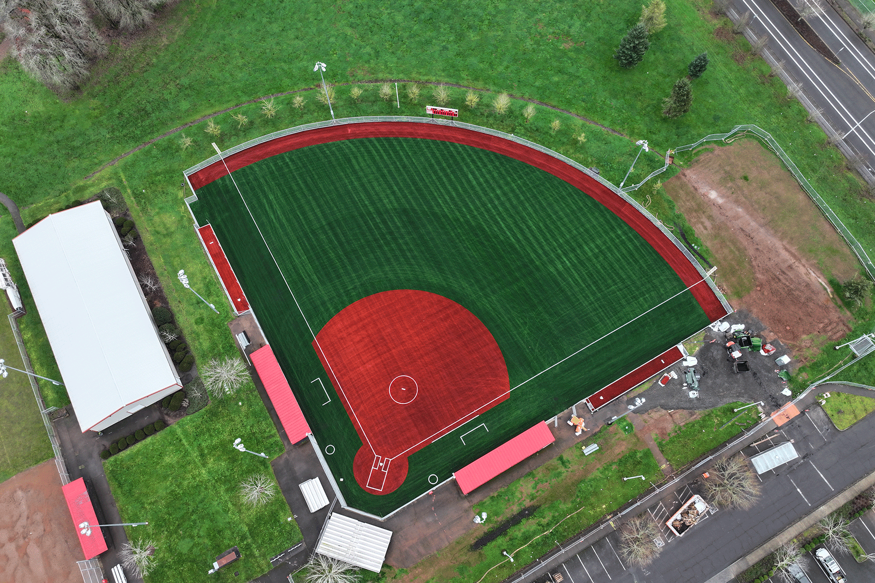 softball field - new turf