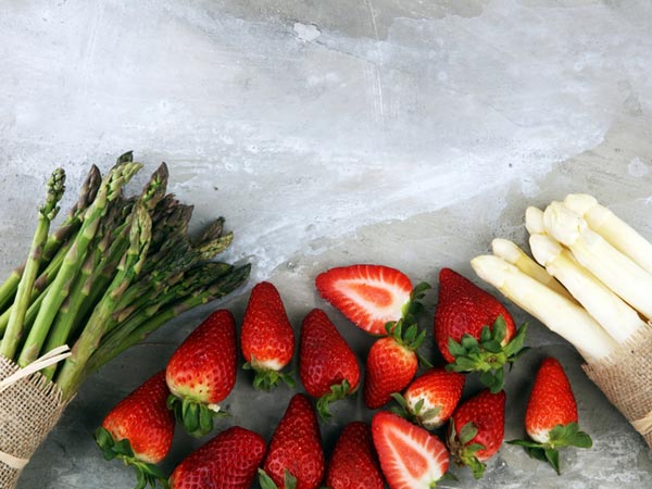 Strawberries and Asparagus