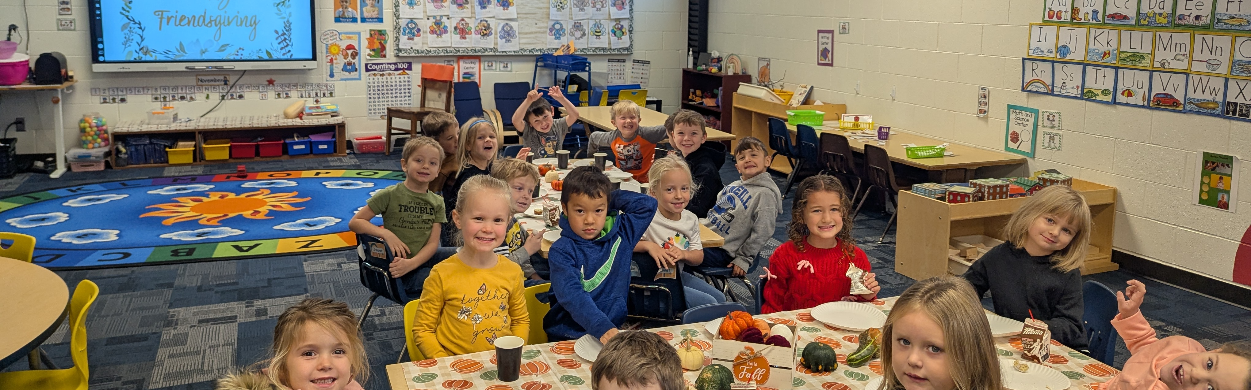 group of preschool students