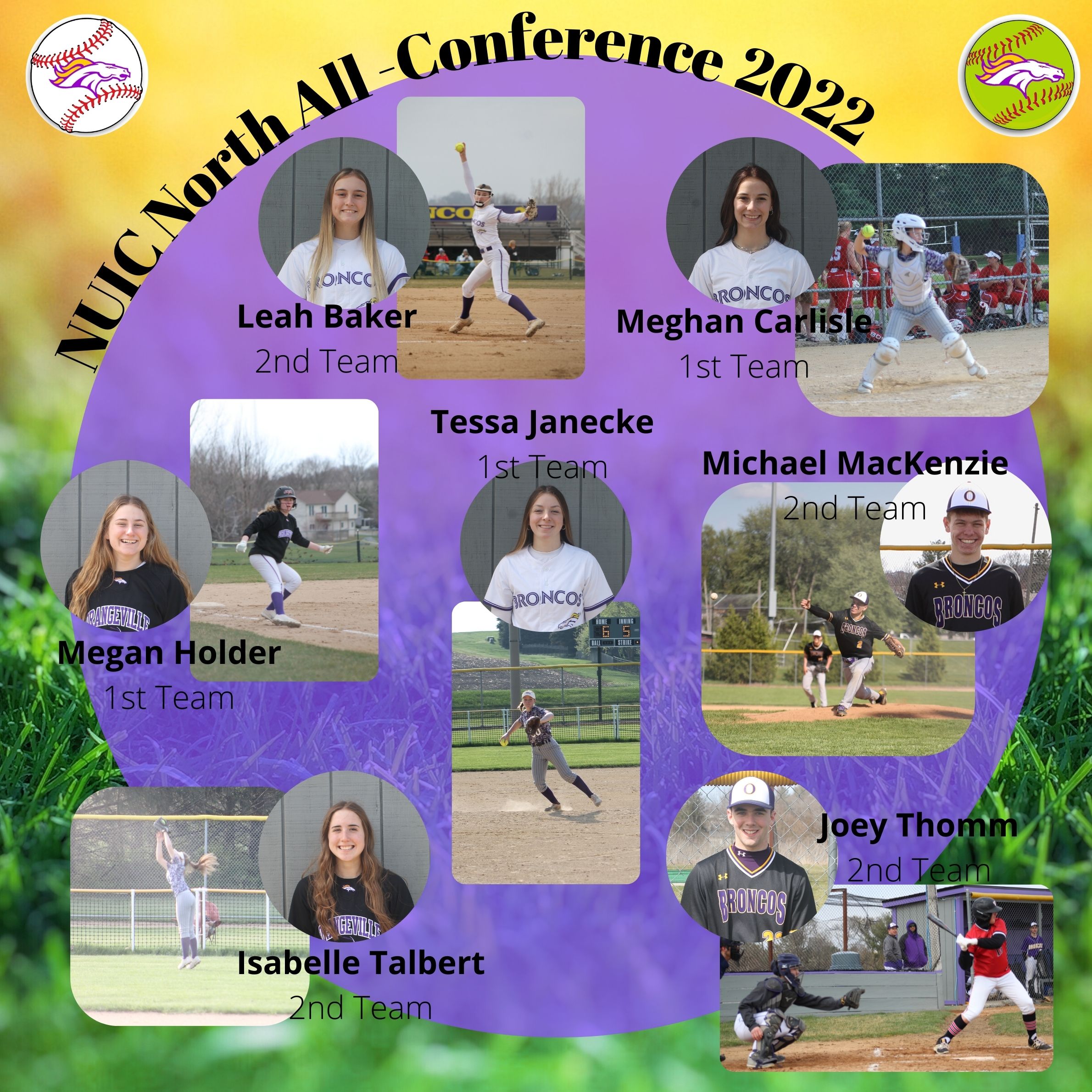 NUIC All-Conference 2022 collage