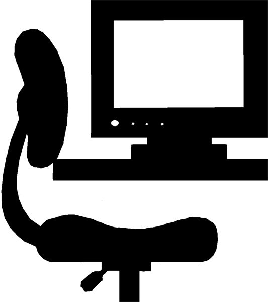 icon for computer & desk chair