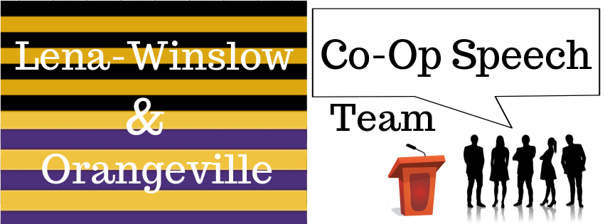 Lena-Winslow & Orangeville, Co-Op Speech Team