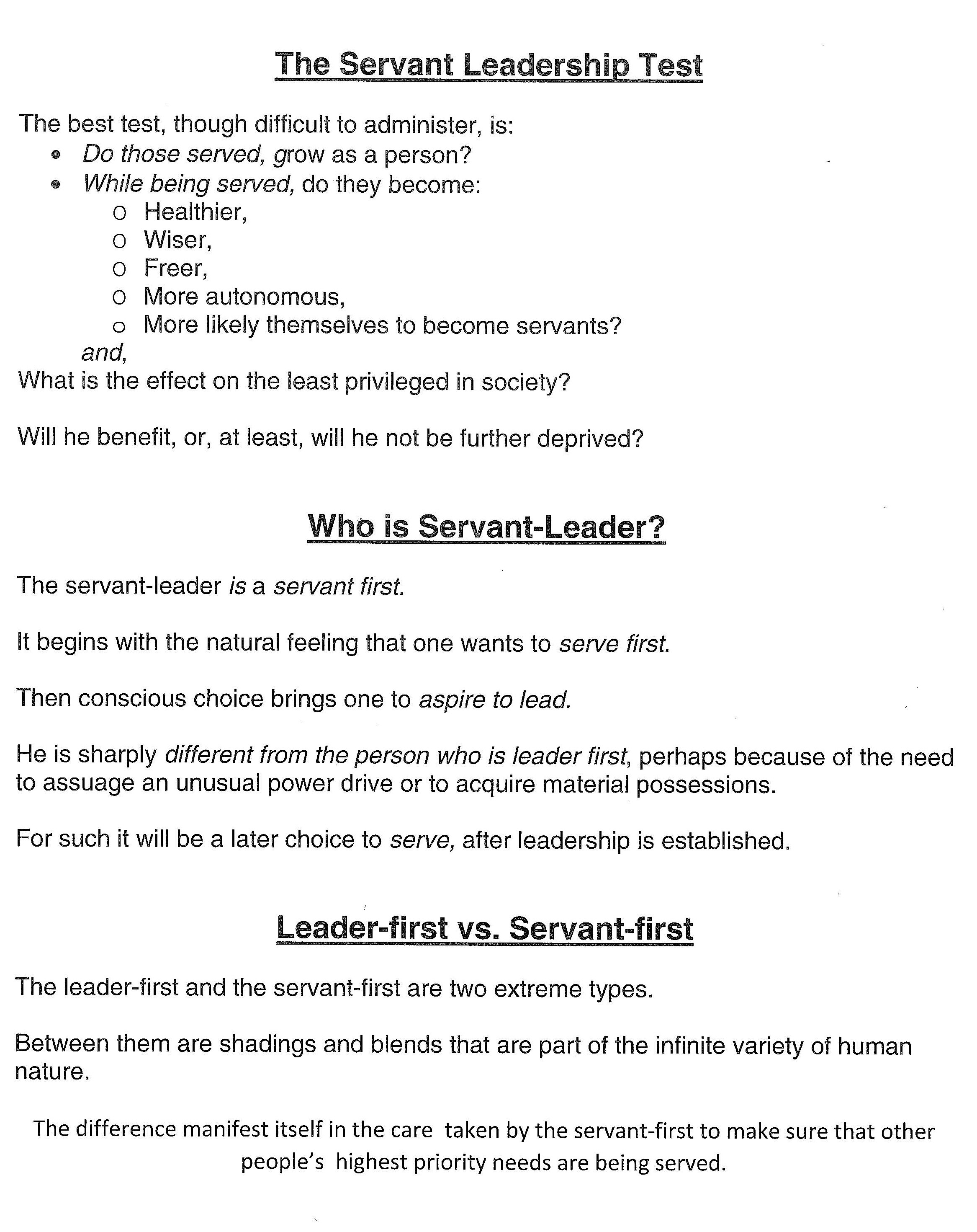A series of qualities and steps you need to become a servant leader.