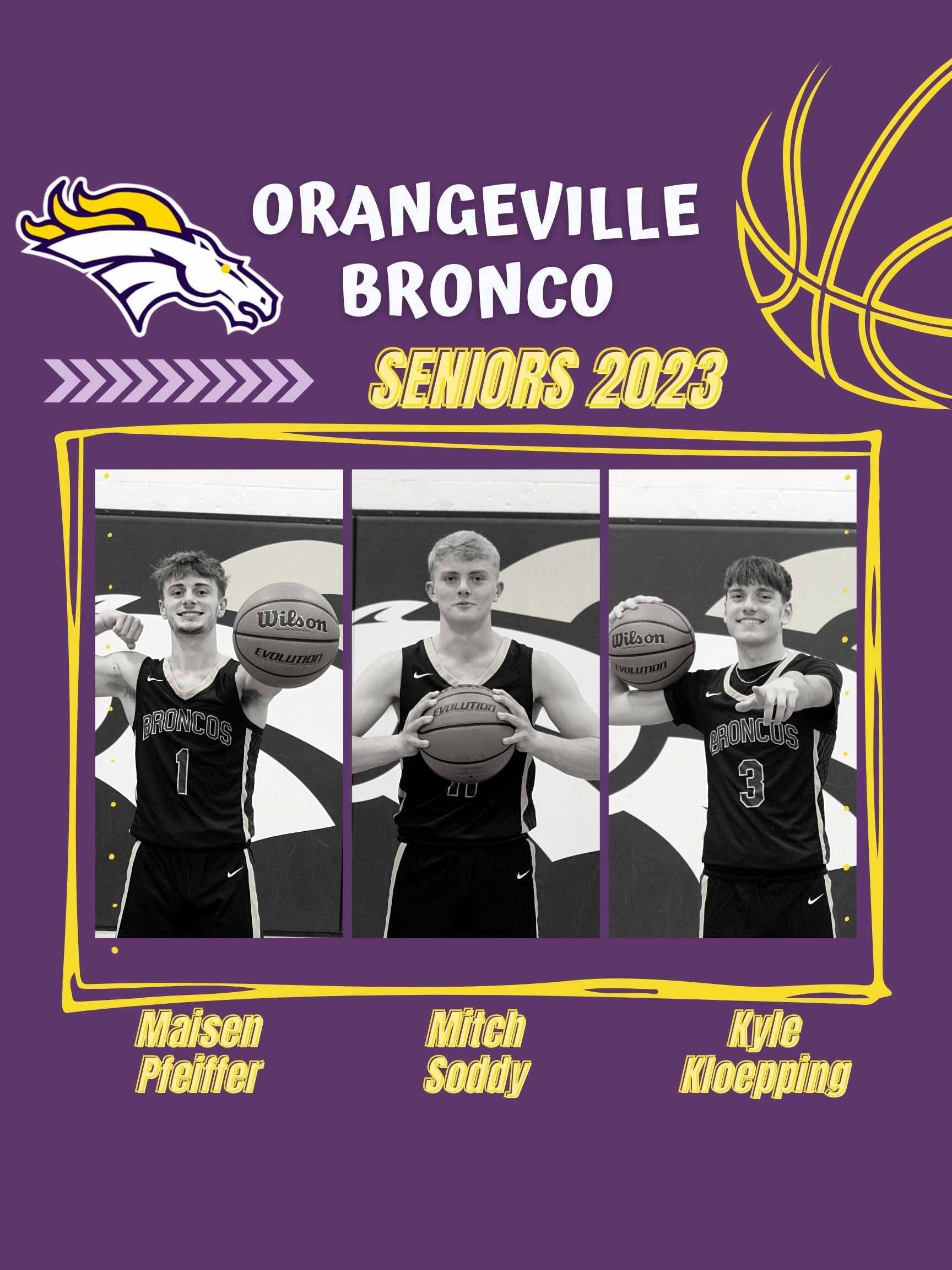 NUIC All-Conference Boys Basketball collage 2022