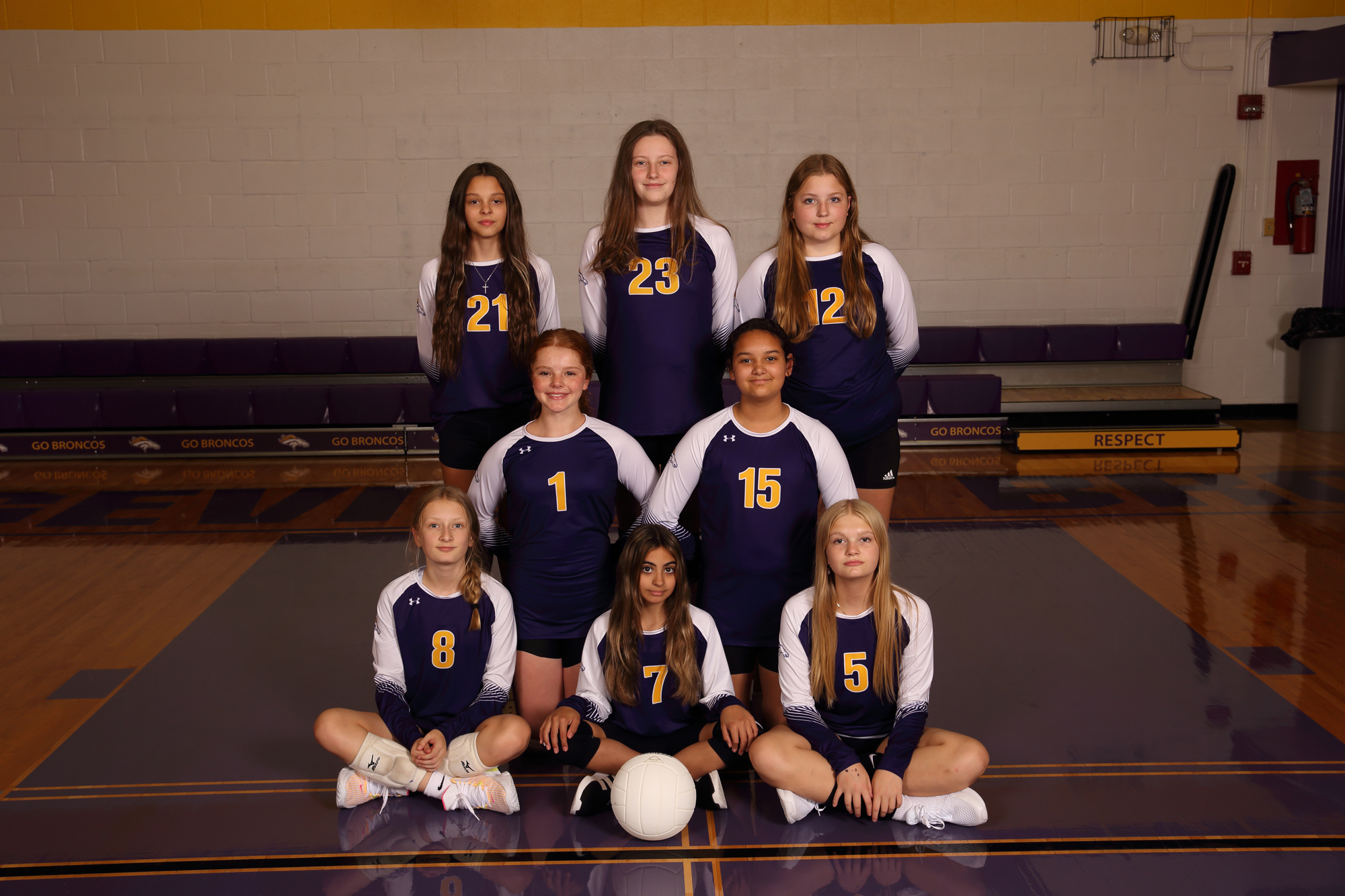 Orangeville 7th grade volleyball team